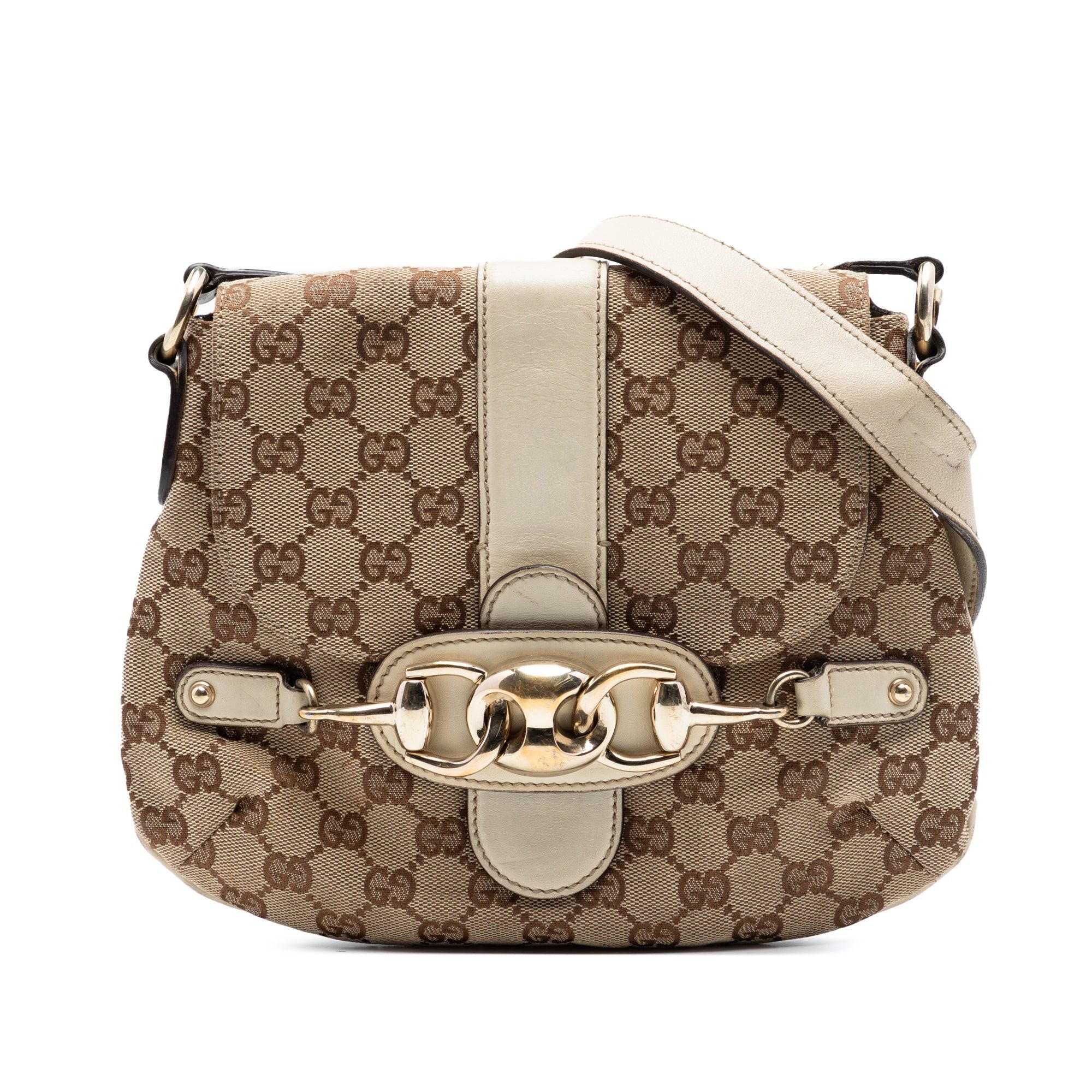 Gucci GG Canvas Horsebit Shoulder Bag Size ONE SIZE - 1 Thumbnail