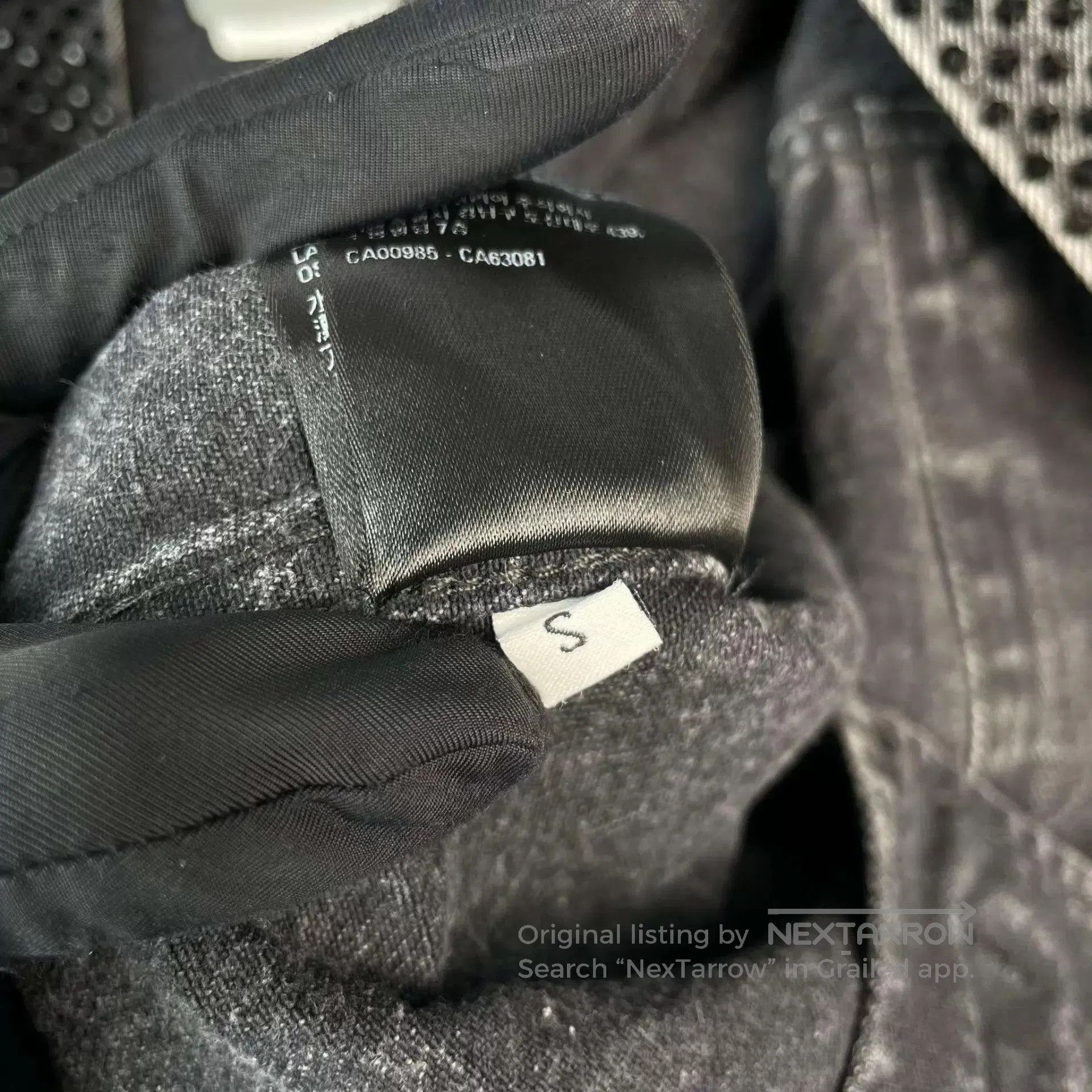 Balenciaga Black Perforated Denim Jacket Size S. Size US S / EU 44-46 / 1 - 5 Thumbnail