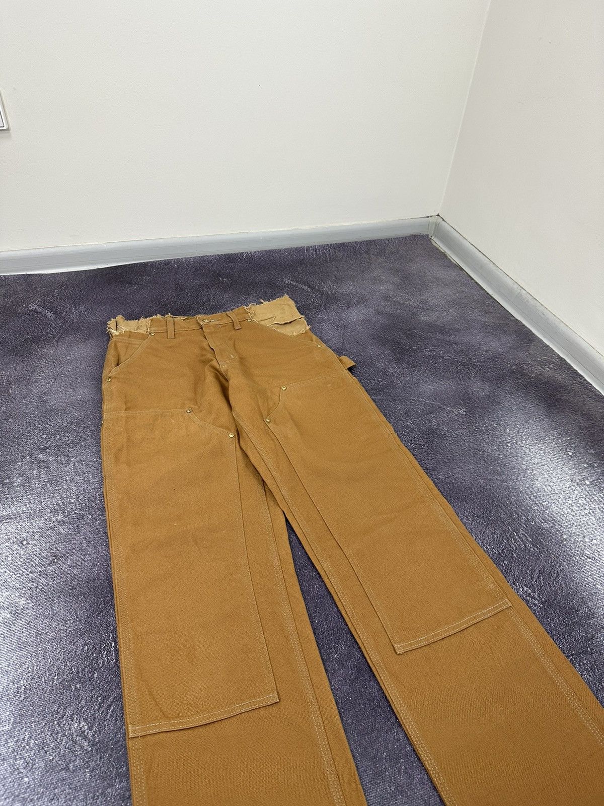Carhartt Vintage 90s Carhartt Double Knee USA Distressed Work Pants Size US 30 / EU 46 - 5 Thumbnail