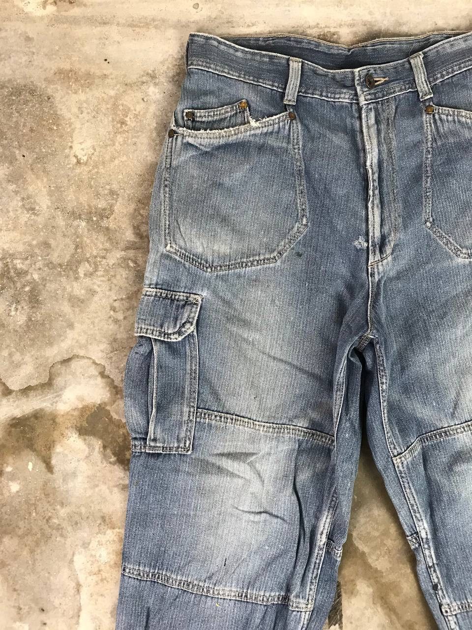Japanese Brand × Vintage Very Rare Streetwear Jogger Denim Pants Size US 34 / EU 50 - 6 Thumbnail