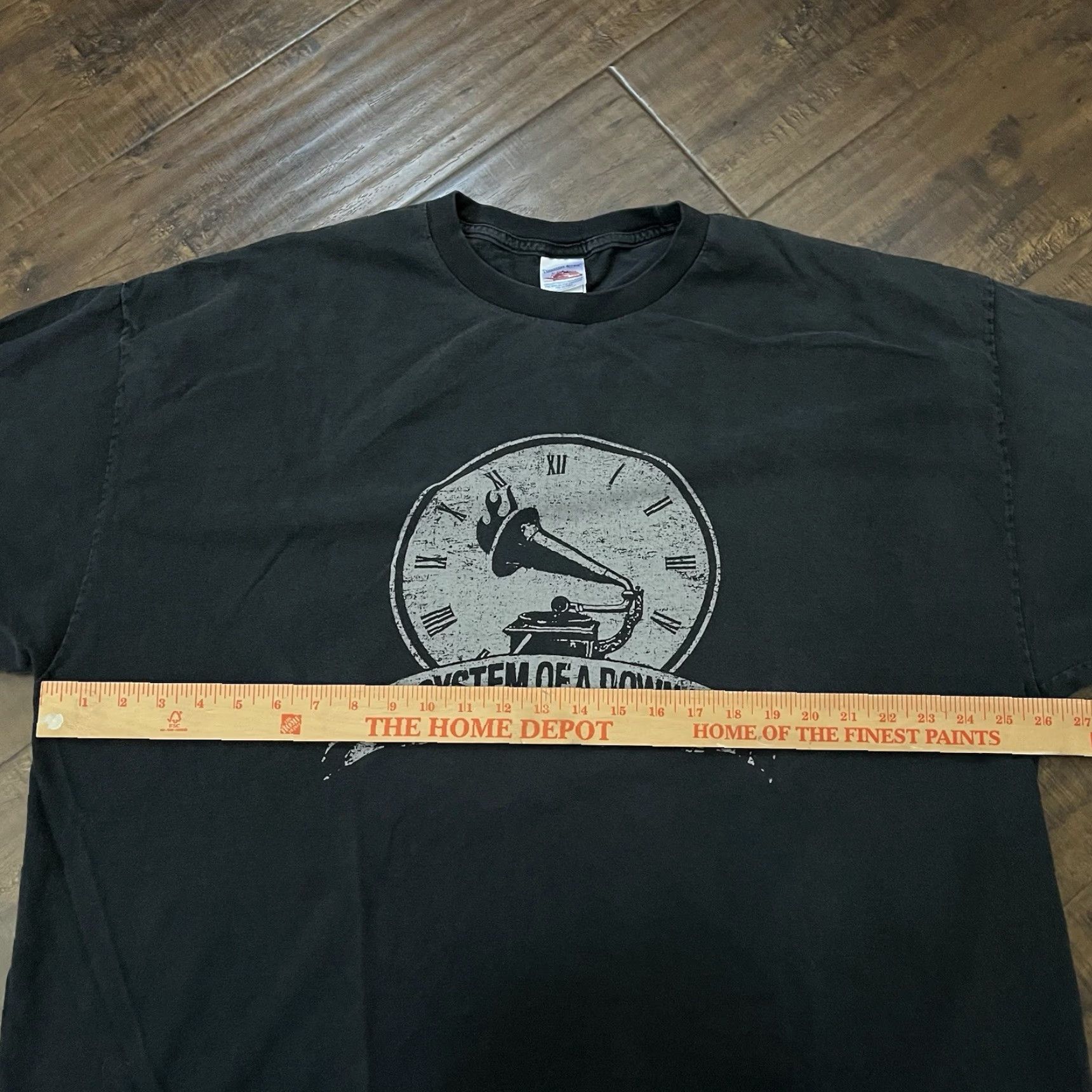 Vintage Bay Island Men's T-Shirt 2XL Black Rock Band Music Tour Y2K Heavy Metal SOAD Guitar Logo Size US XXL / EU 58 / 5 - 5 Thumbnail