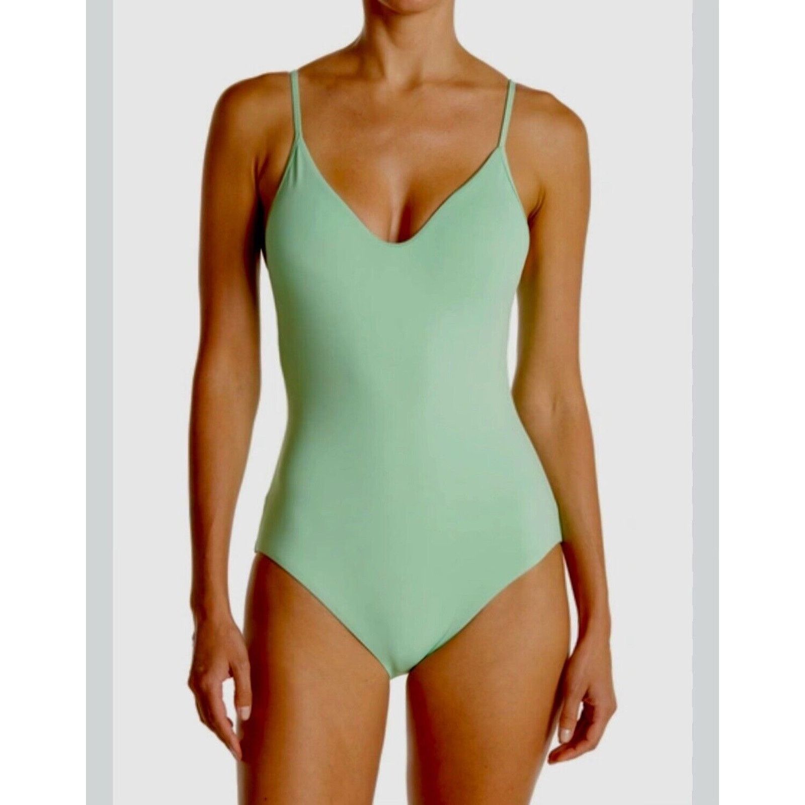 Other Becca Mint Green Scoop Neck Spaghetti Strap Back Tie Suit L Size L / US 10 / IT 46 - 2 Thumbnail