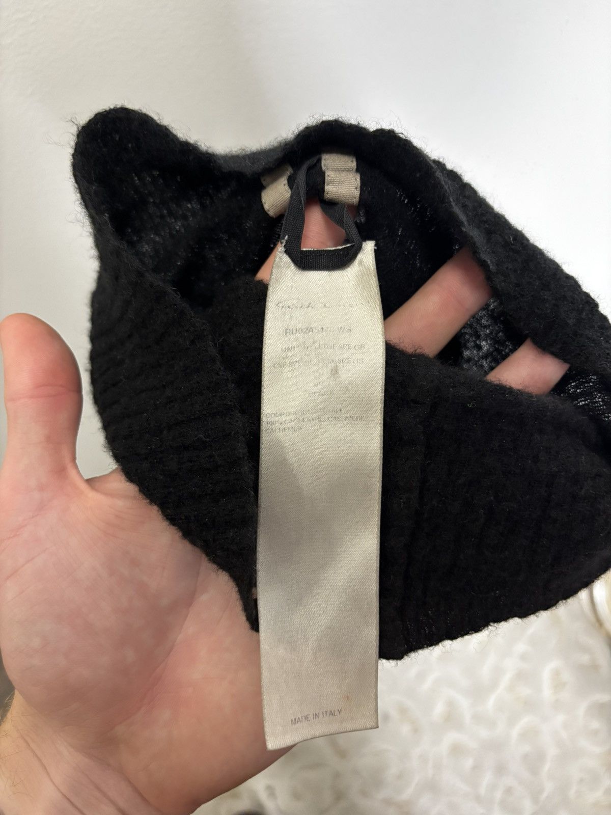 Rick Owens Rick Owens cashmere ski mask Size ONE SIZE - 4 Thumbnail