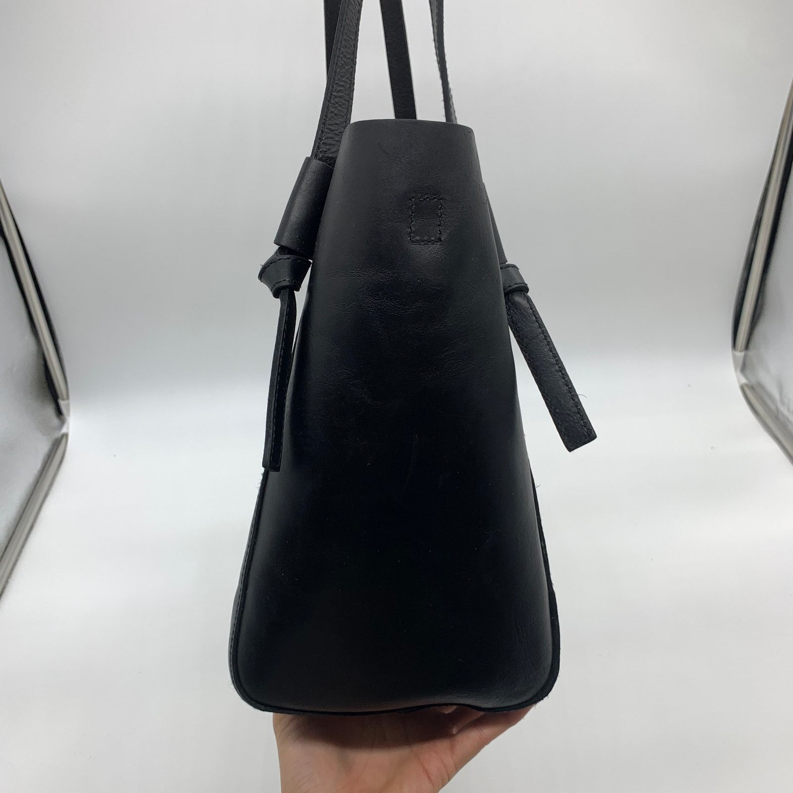 Madewell Madewell Womens Leather Tote Black Purse 14" Handbags Size ONE SIZE - 11 Thumbnail