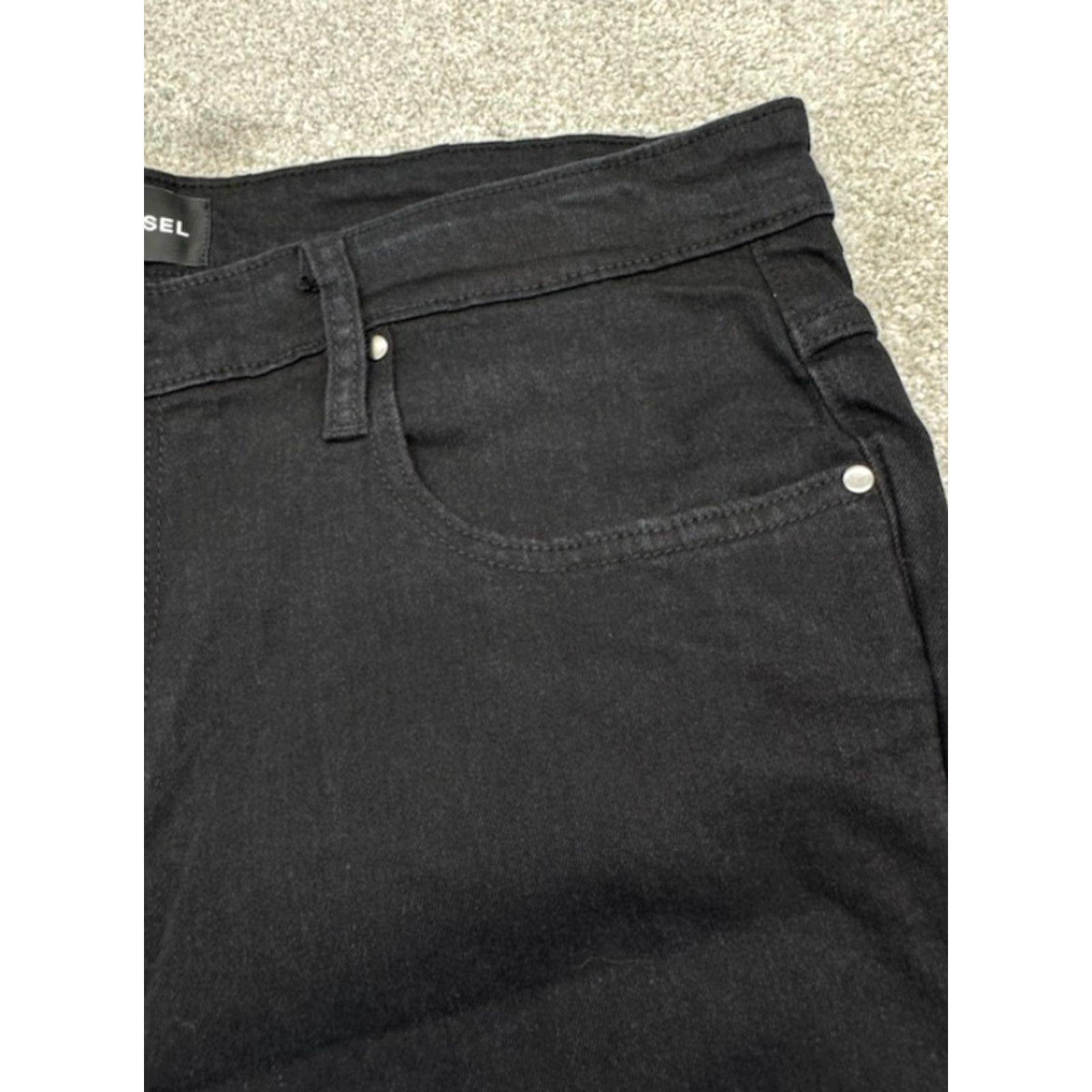 Vintage Good Counsel Jeans Men’s 44x34 Black Distressed Stretch Denim Tapered Big & Tall Mens Jeans Size US 44 / EU 60 - 6 Thumbnail