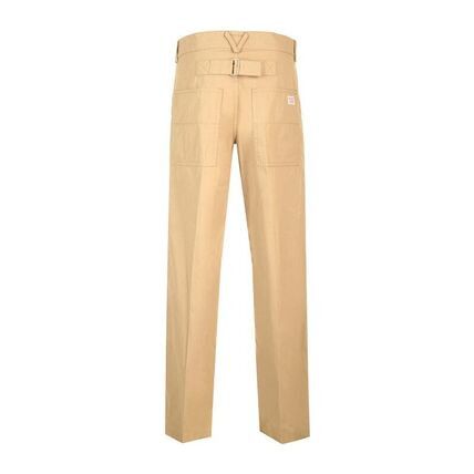 Bottega Veneta o1loc1c0426 784201 Light Cotton Twill Pants in Beige Size US 36 / EU 52 - 2 Thumbnail
