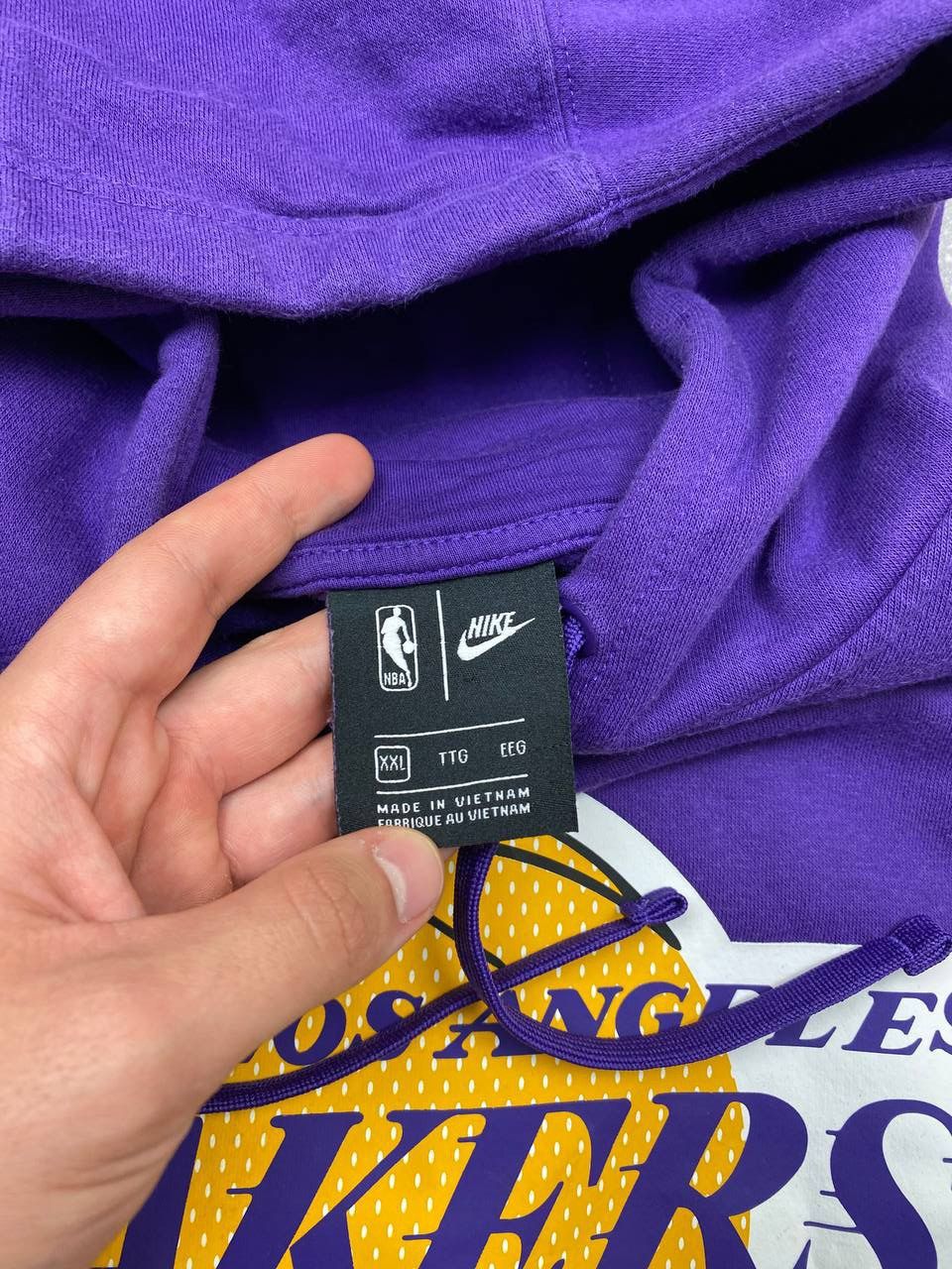NBA Los Angeles Lakers Nike Hoodie Size US XXL / EU 58 / 5 - 5 Thumbnail