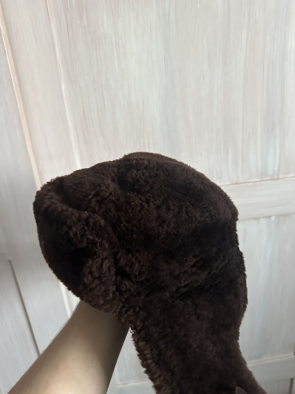 Vintage Vintage shearling bomber hat Size 26 - 6 Thumbnail