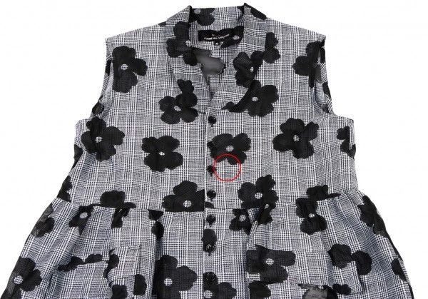 Comme des Garcons Comme Des Garcons Grey Vintage Plaid Flower Vest Long Vest Size M / US 6-8 / IT 42-44 - 4 Thumbnail