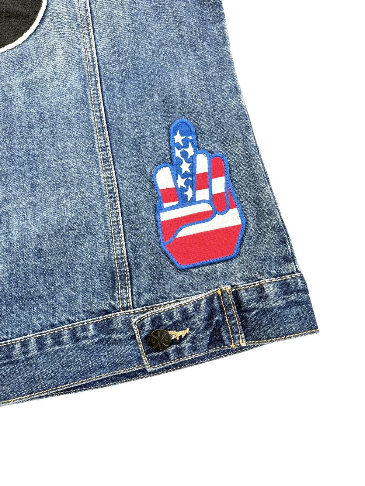 Kill City Kill City Denim Studded Trucker Vest Punk Grunge Biker style Size US S / EU 44-46 / 1 - 5 Thumbnail