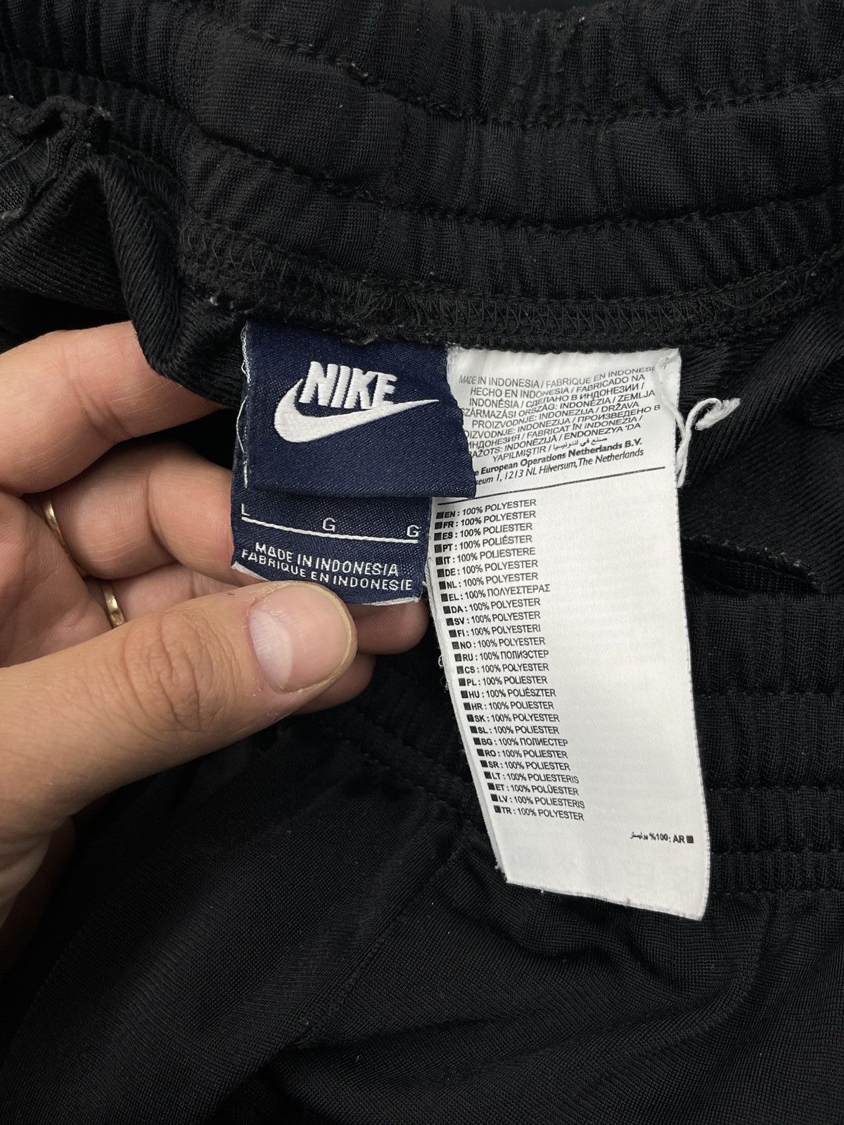 Nike Vintage Nike Lampas Sweatpants Black Drill Y2K ACG TECH Size US 34 / EU 50 - 10 Thumbnail