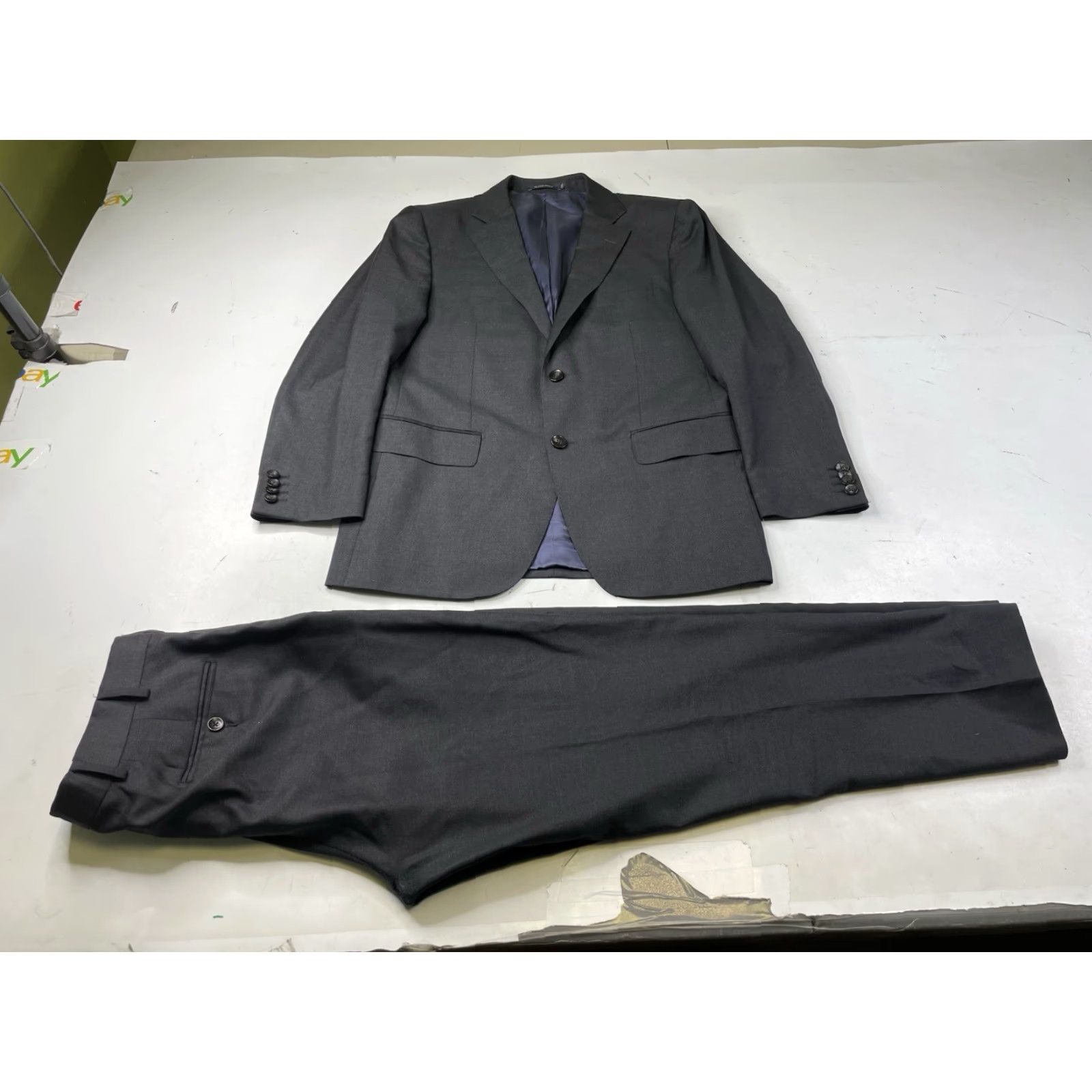 Suitsupply Suitsupply Suit Napoli Blazer Jacket Brescia Pants Wool Gray Mens 38R (2 Piece) Suitsupply Shirt Notch Lapel Double-Vented Two-Button Size 38R - 2 Thumbnail