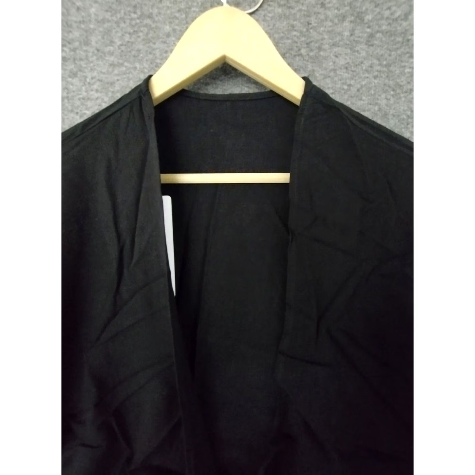 Swims Toluca Swim Women's Tie front Linen Crop Top Cropped T-Shirt Black M Short Sleeve Vintage No Size M / US 6-8 / IT 42-44 - 3 Thumbnail