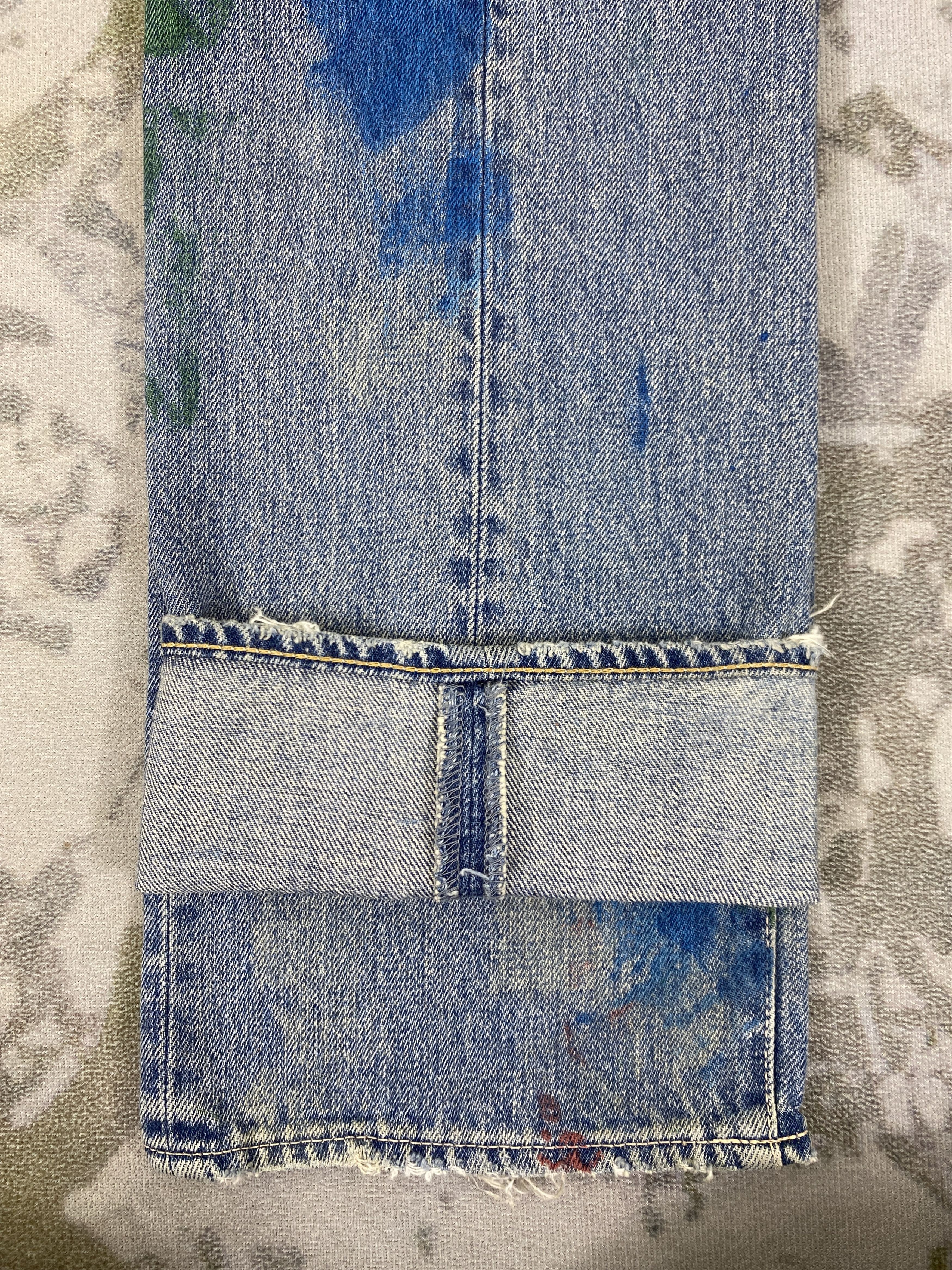 If Six Was Nine Vintage Painter Domingo Jeans 30x33 Denim- JN3604 Size US 30 / EU 46 - 12 Thumbnail