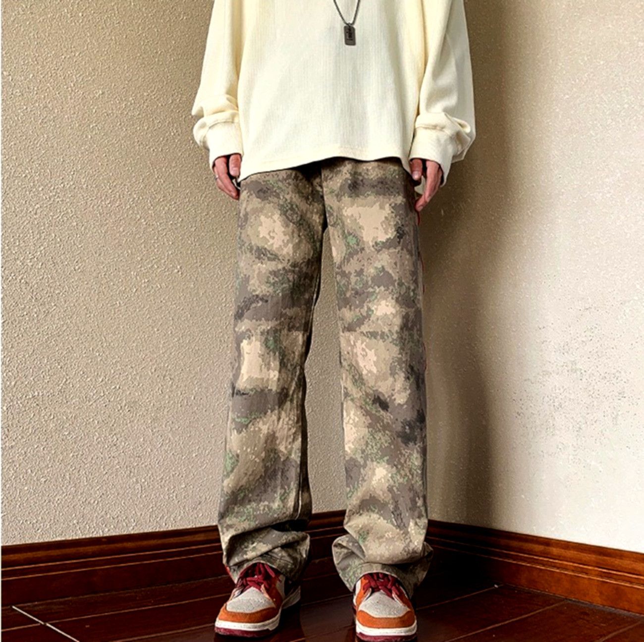 Designer × Japanese Brand × Vintage Vintage Punk Zippers Red Stripe Abstract Washed Pants Rave Size US 31 - 6 Thumbnail