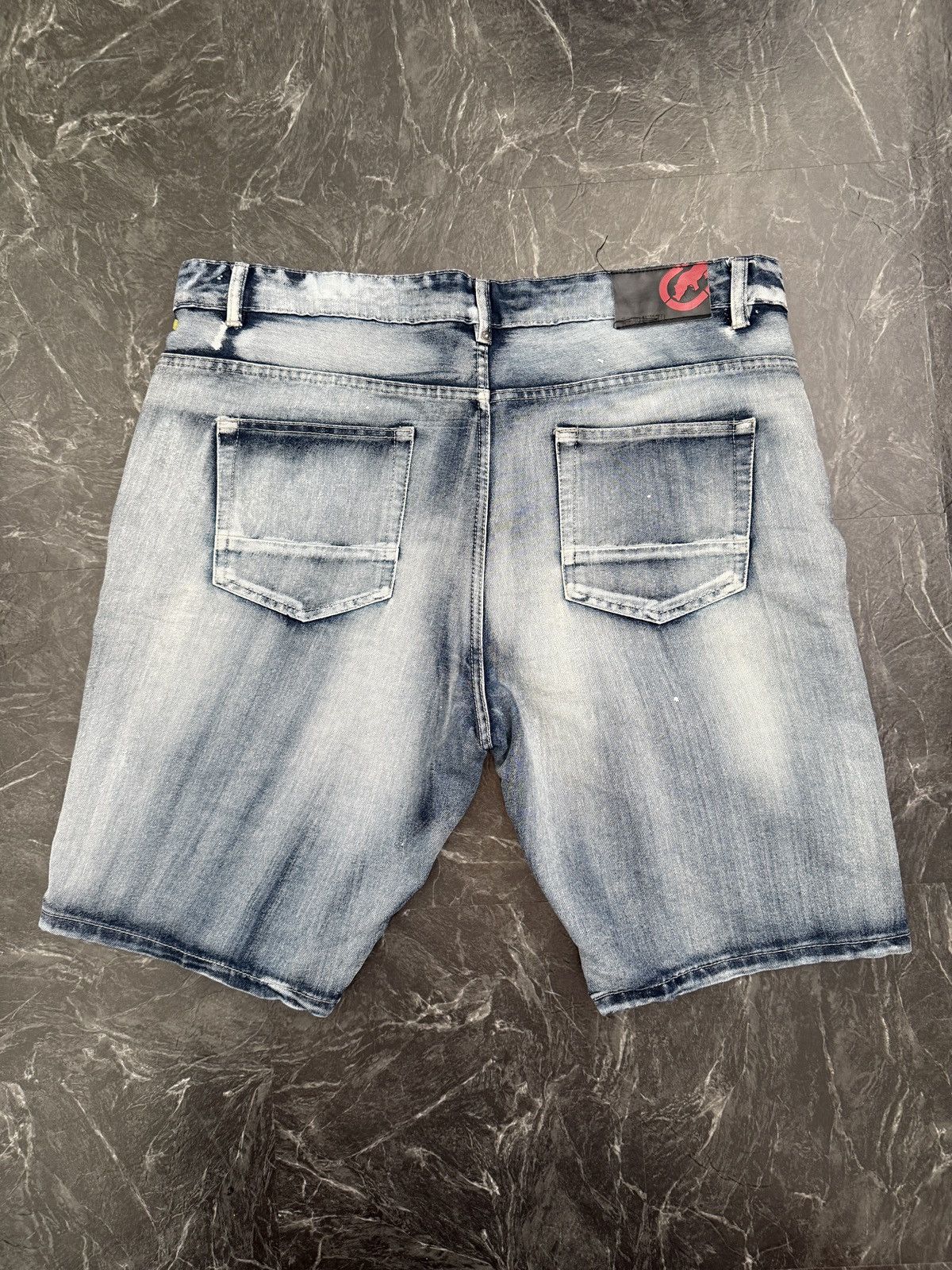 Ecko Unltd. × Vintage Ecko Unltd Shorts Mens size 40 denim Patches Baggy Y2K VTG Size US 40 / EU 56 - 2 Thumbnail