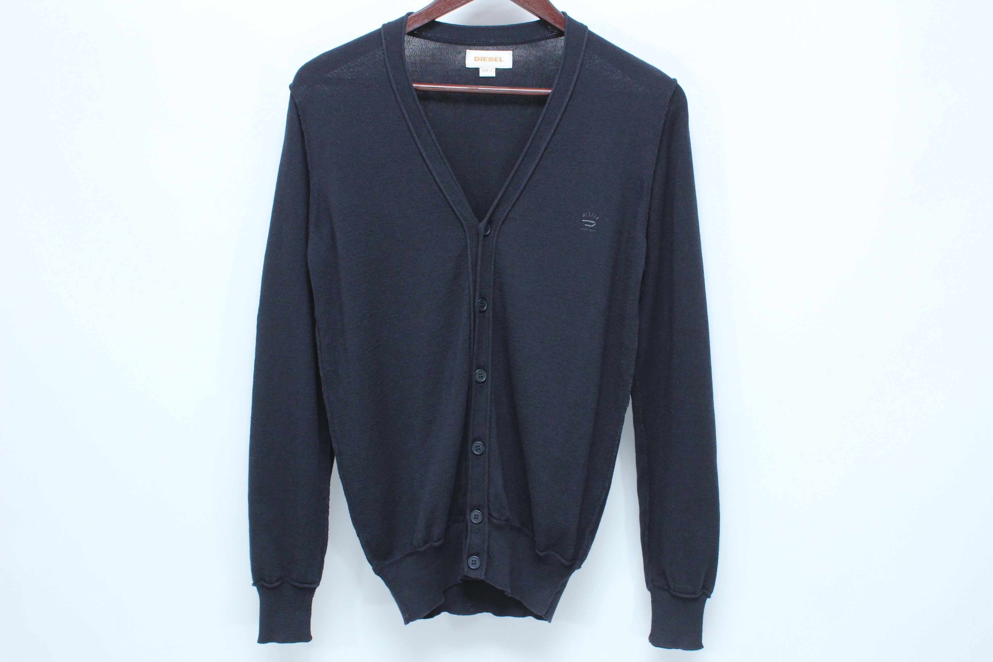 DIESEL Vintage Zip Cardigan Big Logo