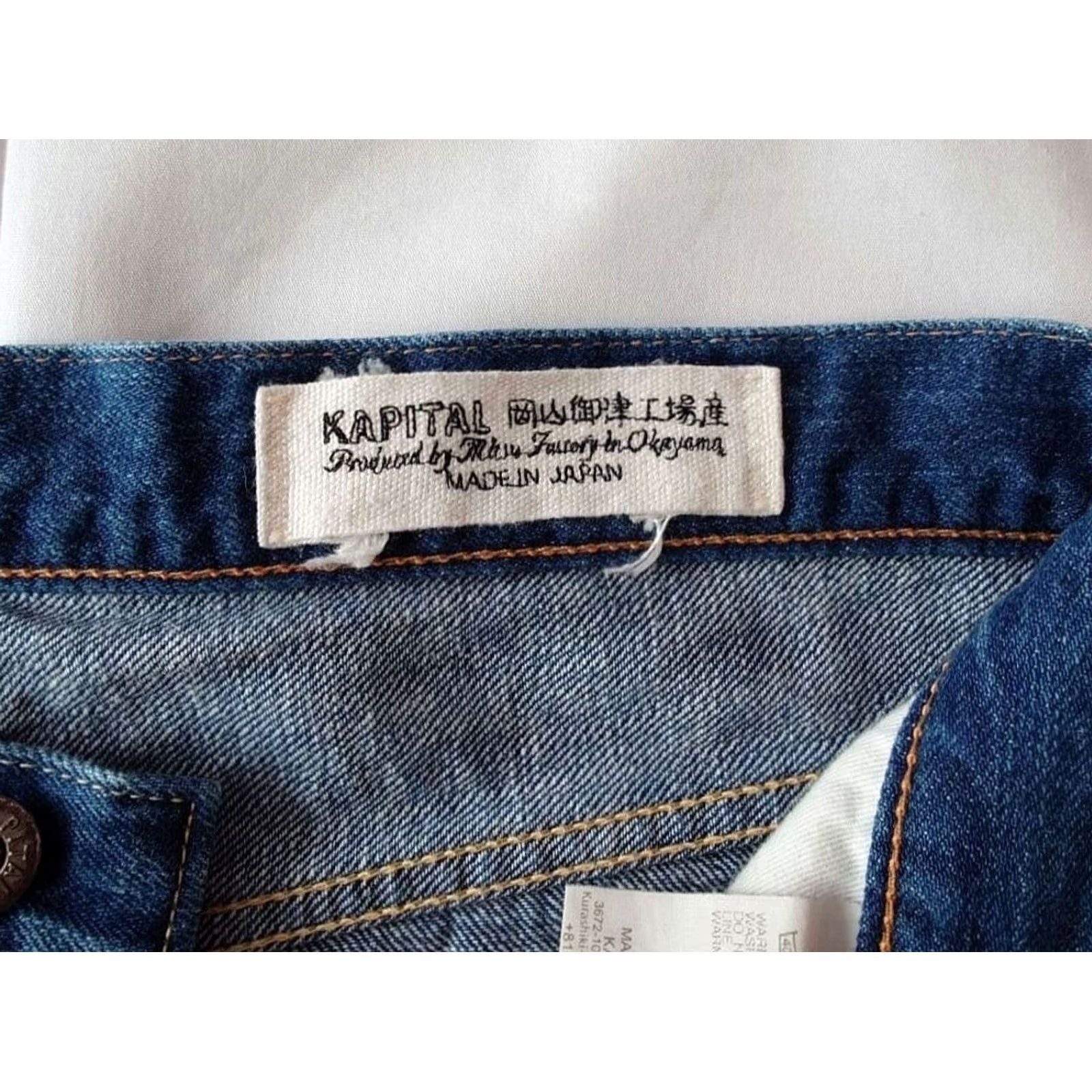 Kapital KAPITAL Jeans Men's Size 34 Indigo Made in Okayama Mitsu Factory USED Size US 34 / EU 50 - 5 Thumbnail
