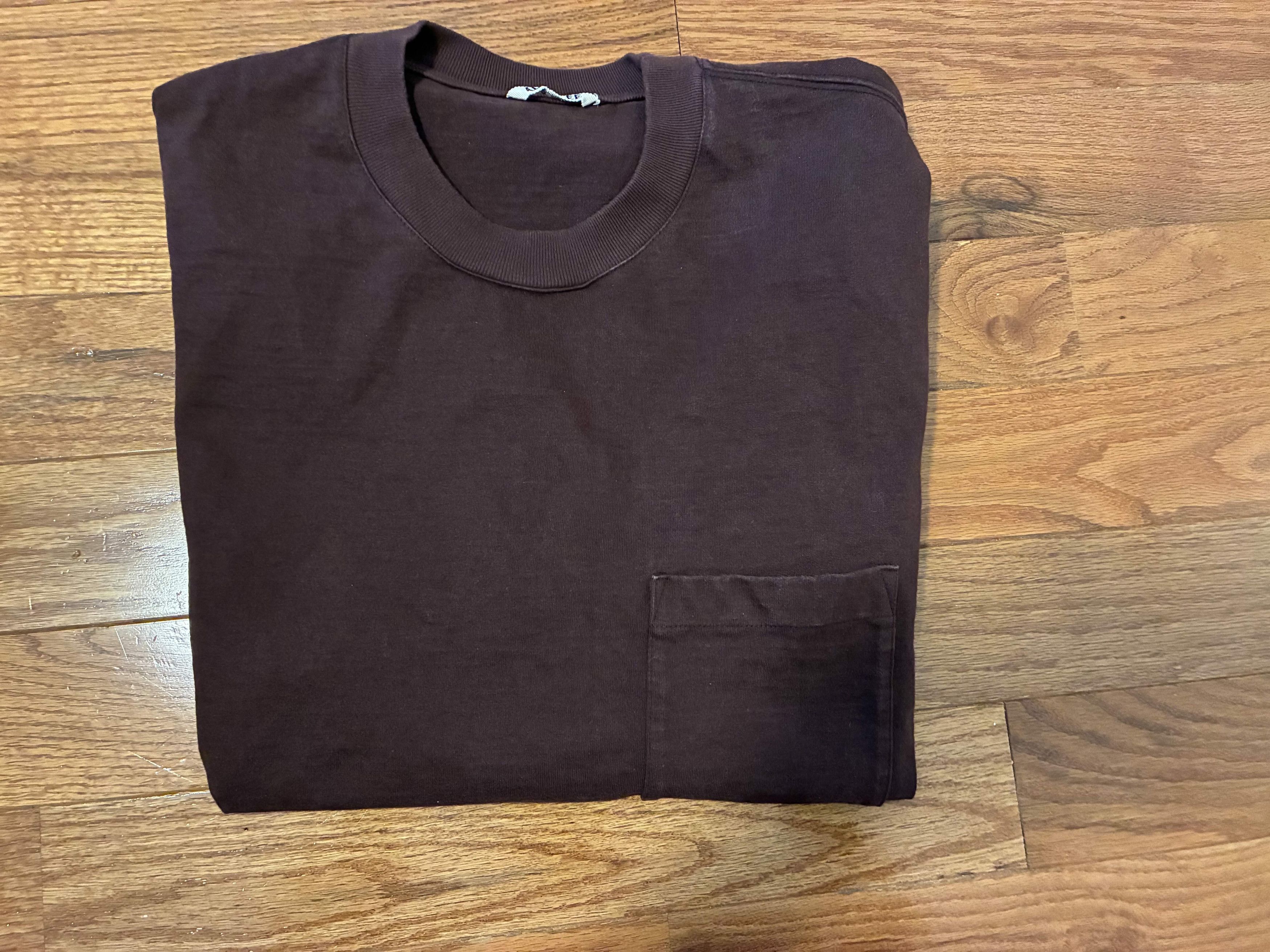 Auralee Auralee Heavyweight Pocket T-Shirt (Washed Black) | Grailed