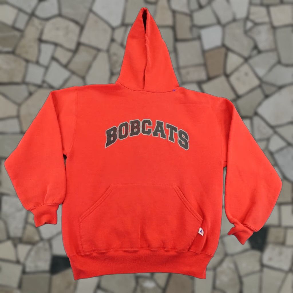 Russell Athletic Vintage Russell Athletic Hoodie Bobcats Sweater Sweatshirt Mens Medium Red 90s Size US M / EU 48-50 / 2 - 1 Thumbnail