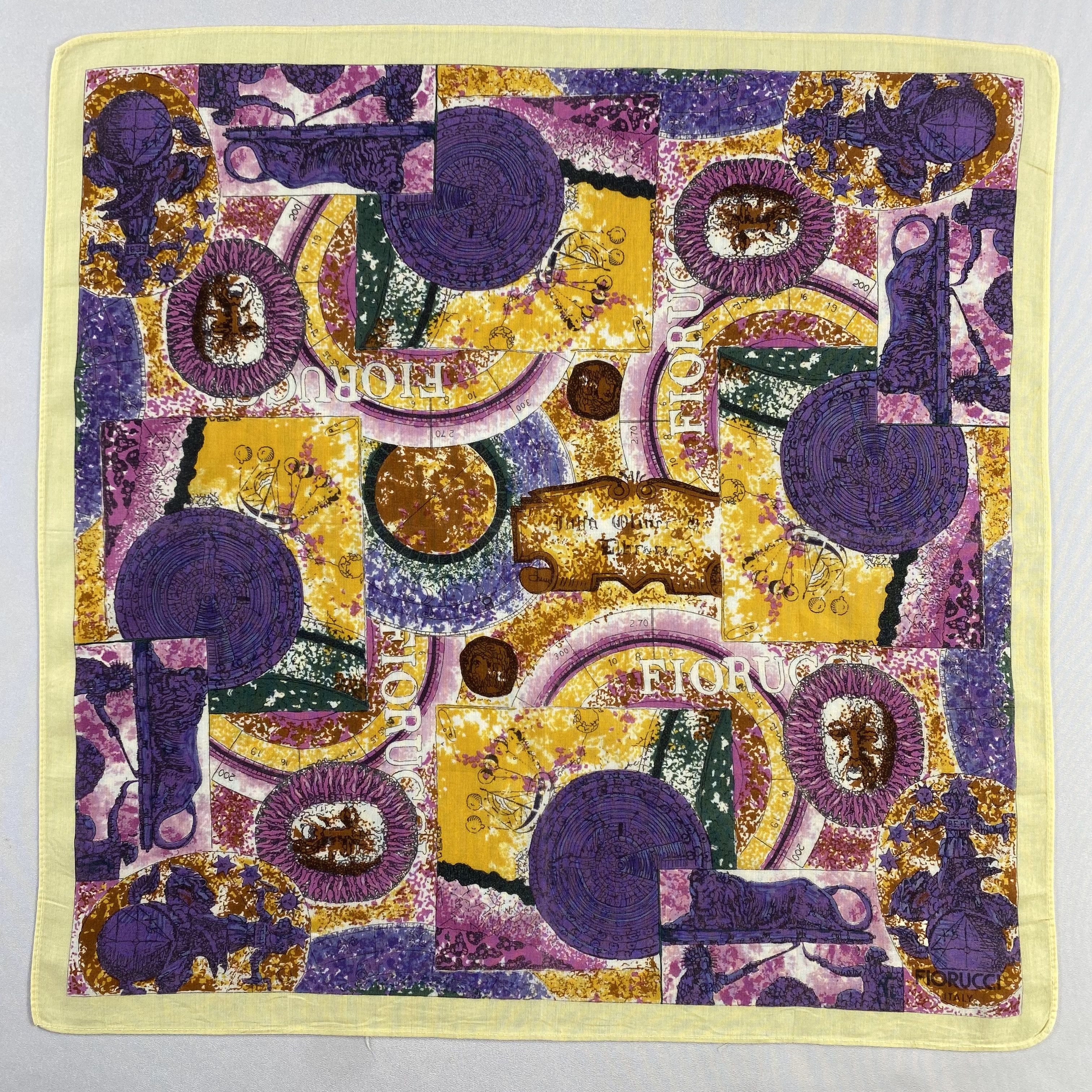 Fiorucci × Vintage Fiorucci Handkerchief / Neckerchief / Bandana-P1276 Size ONE SIZE - 1 Thumbnail