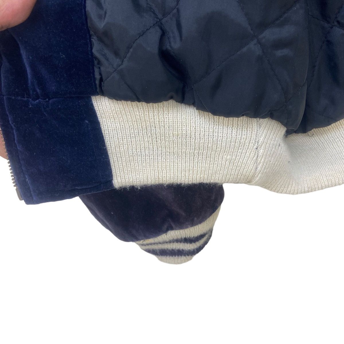 Japanese Brand Vintage Houston Navy Velvet Sukajan Souvenir Jacket Size US S / EU 44-46 / 1 - 11 Thumbnail