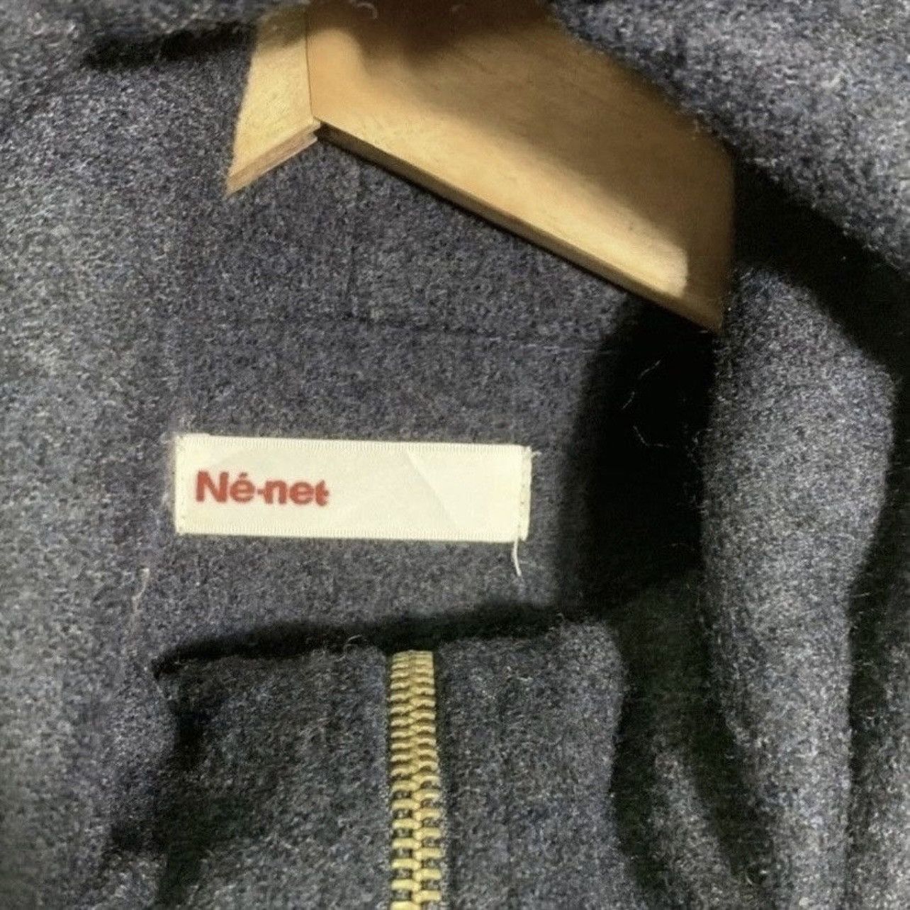 Japanese Brand × Ne-Net Ne-net jacket parka hoodies wool Size US S / EU 44-46 / 1 - 4 Thumbnail