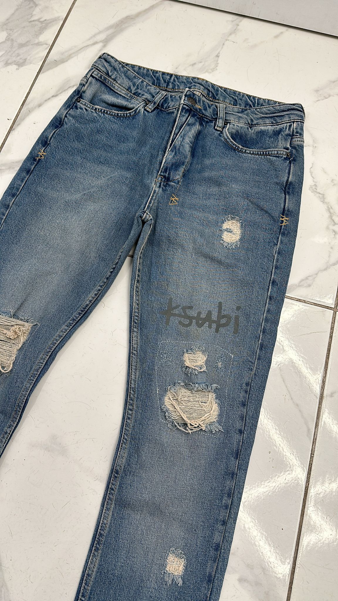 Ksubi Ksubi Van Winkle Heritage Repair Jeans Size 34 Size US 34 / EU 50 - 5 Thumbnail