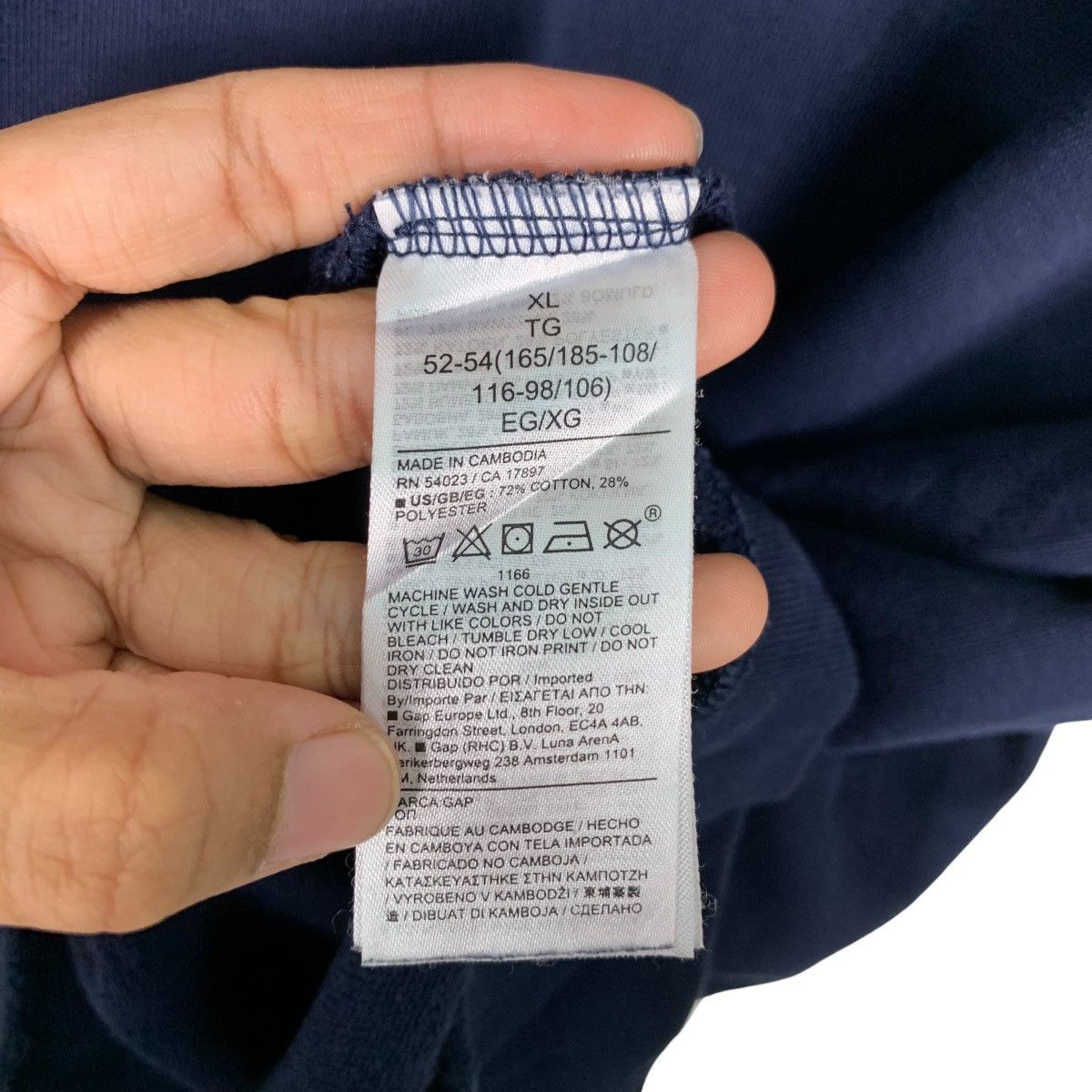 Gap GAP ORIGINAL Big Logo Short Sleeve Sweatshirts #0785-C36 Size US XL / EU 56 / 4 - 11 Thumbnail