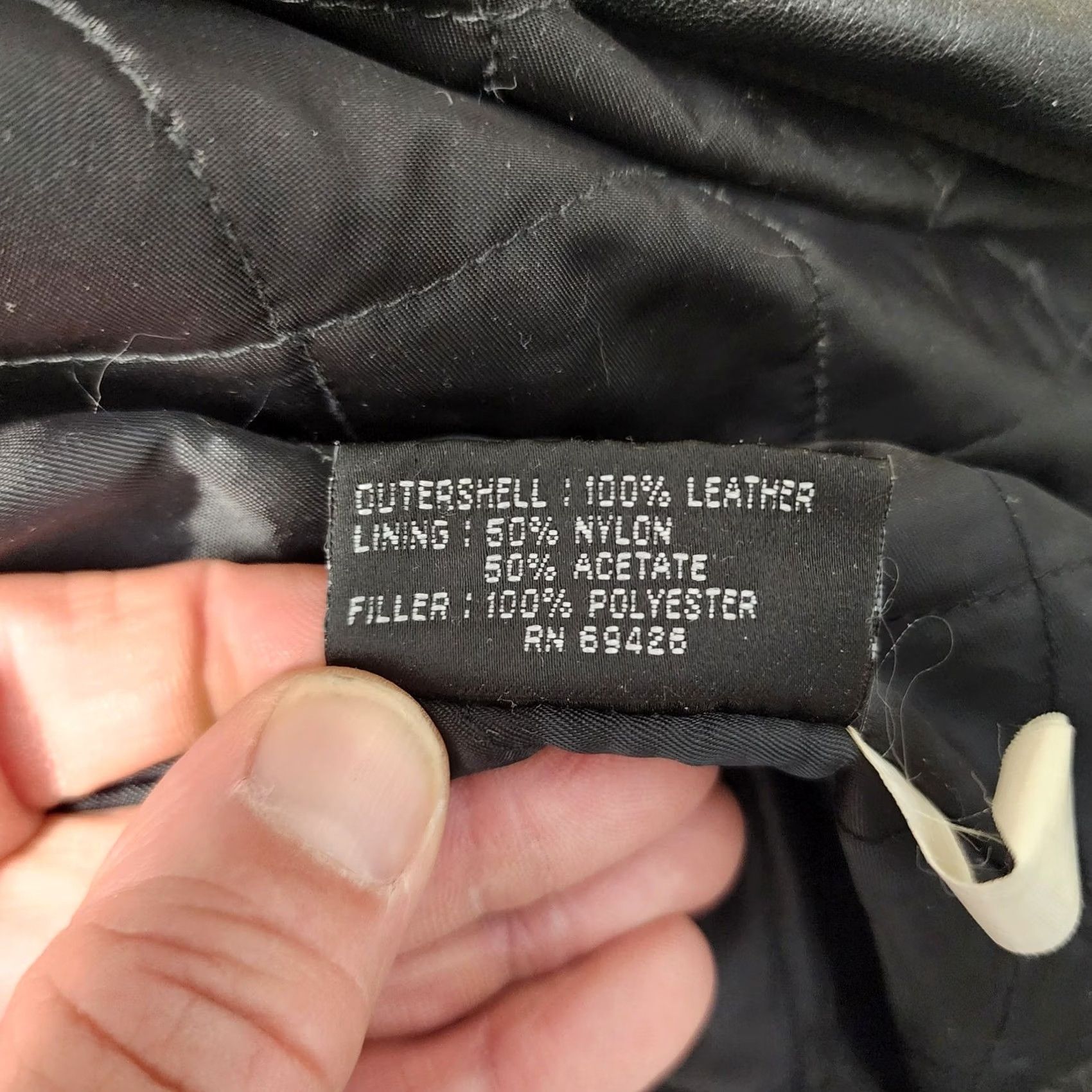 Vintage VINTAGE Wilsons Leather Coat Mens XL Black Distressed Pockets Winter Quilted Lining Overcoat Zip Mens Size US XL / EU 56 / 4 - 7 Thumbnail