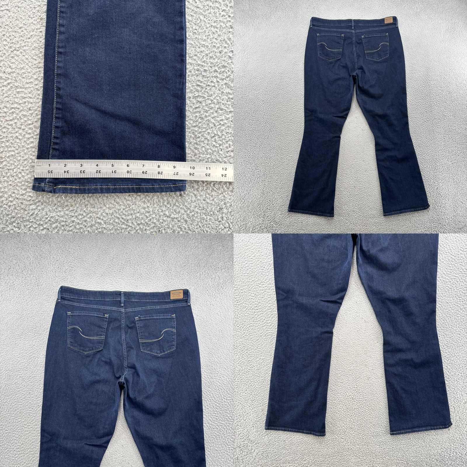 Levi's Levi's Signature Jeans Mid Rise Boot Cut Dark Wash 20M Plus Women - Denim 5-Pocket Blue Vintage No 32in Inseam Mens Womens Girls Size 42" / US 20 - 8 Thumbnail