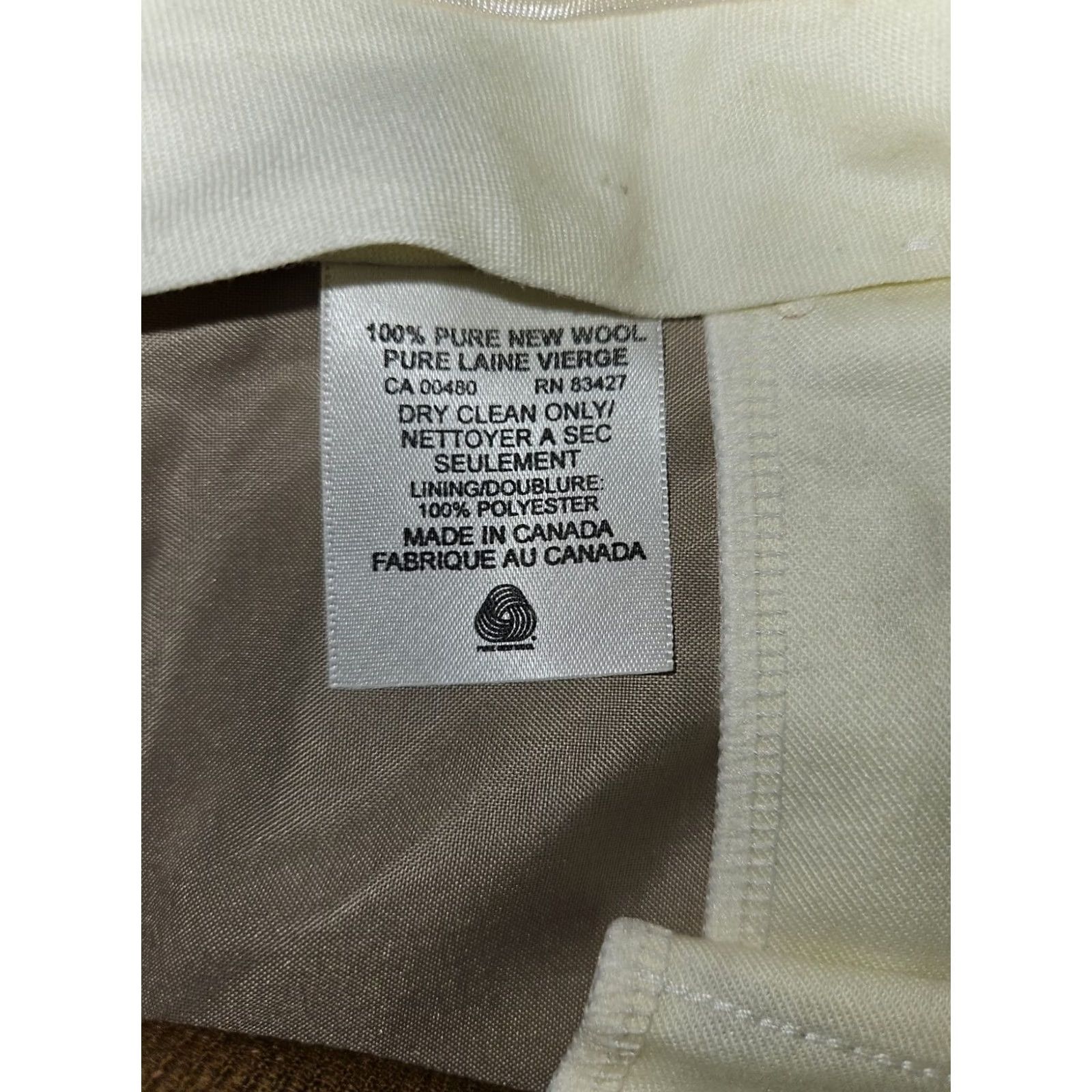 Vintage John Craig Dress Pants Striped 36 Men's Brown Wool Polyester Dry Clean Only Straight Leg High Rise Size US 36 / EU 52 - 4 Thumbnail