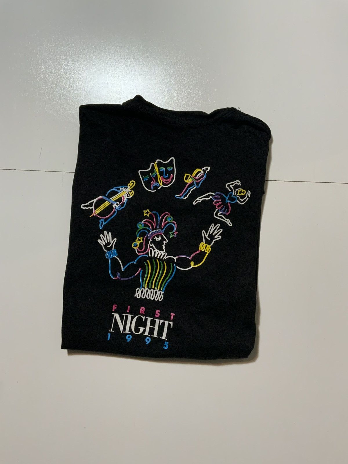 Vintage Vintage 1995 Arts Hermosa Clown Single Stitch T-Shirt Size US L / EU 52-54 / 3 - 1 Thumbnail