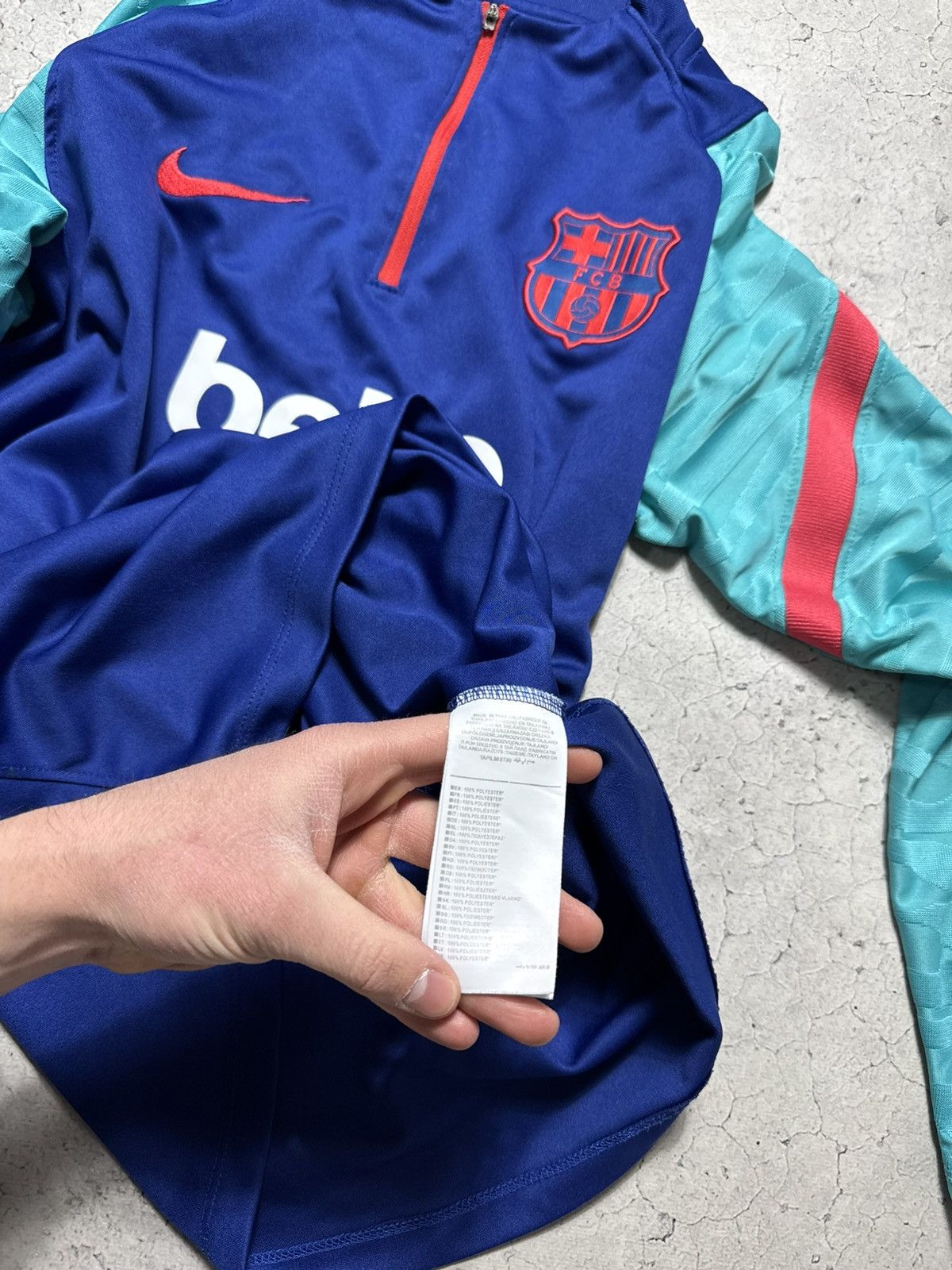 Nike Nike FC Barcelona Football Training Sweatshirt Jersey Size US S / EU 44-46 / 1 - 7 Thumbnail