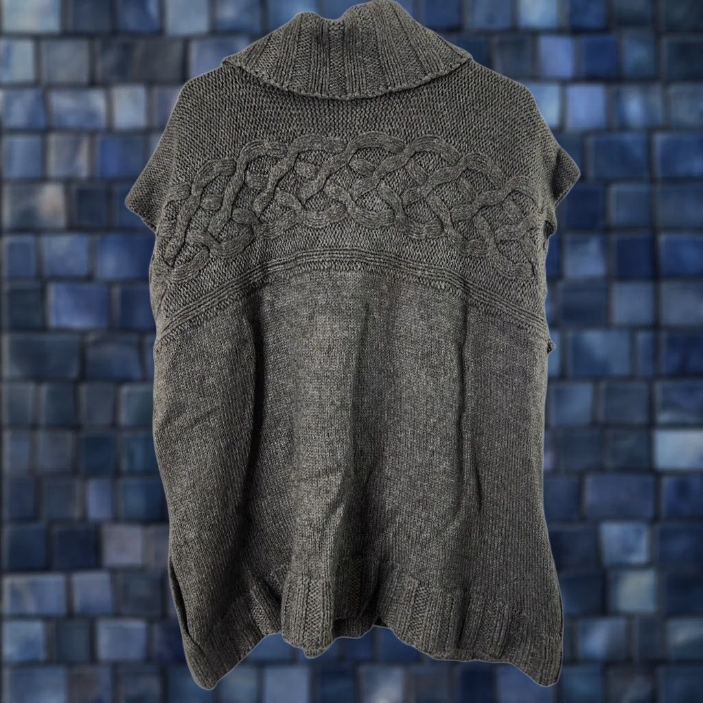 Theory Theory Womens L Wool Mohair Turtleneck Sweater Cable Knit Sleeveless Size L / US 10 / IT 46 - 1 Thumbnail