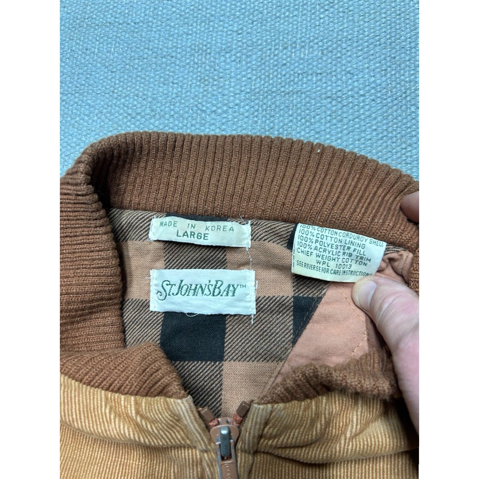 Vintage VINTAGE St. John’s Bay Corduroy Jacket Vest Quilted Lined Burnt Orange Men’s Large Size US L / EU 52-54 / 3 - 5 Thumbnail
