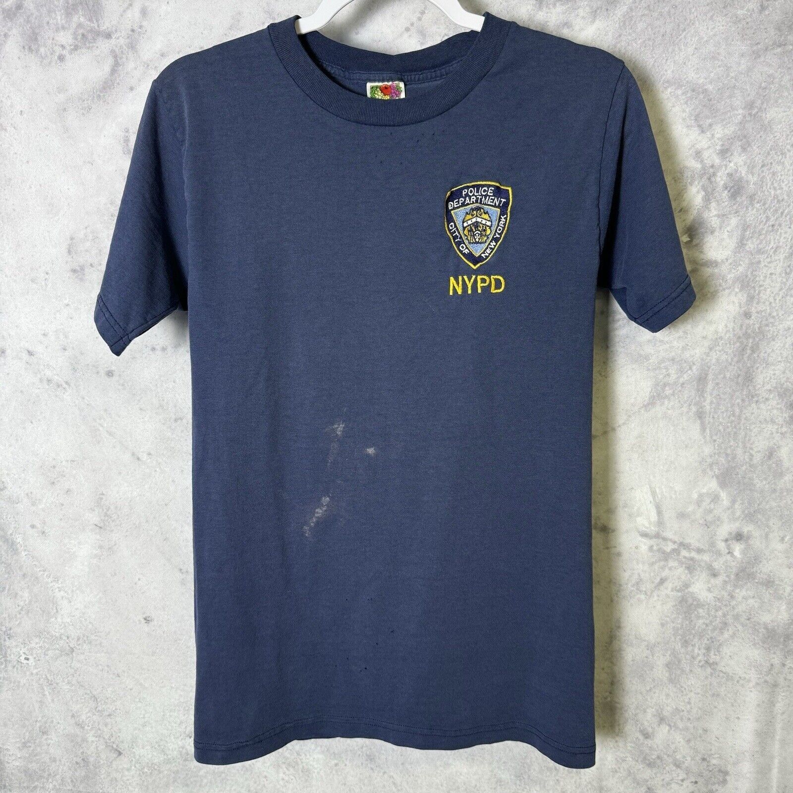 Vintage Vintage NYPD T Shirt Mens Small Blue Short Sleeve Embroidere Size US S / EU 44-46 / 1 - 2 Thumbnail