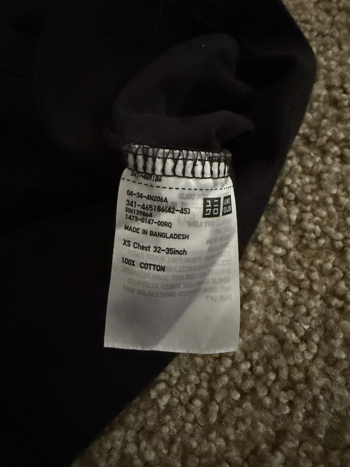 Uniqlo 100% Cotton T-Shirt Size US XS / EU 42 / 0 - 3 Thumbnail