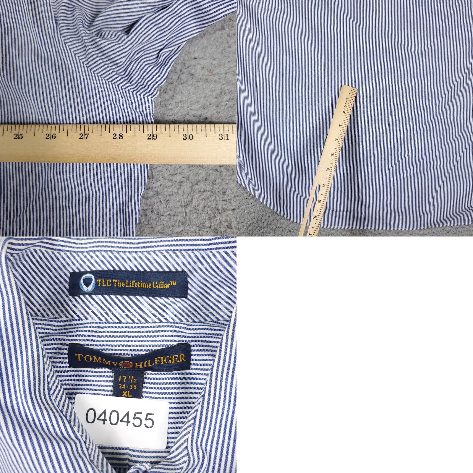 Tommy Hilfiger Tommy Hilfiger Shirt Mens XL Blue Striped Button-Up Long Sleeve Casual Classic Size US XL / EU 56 / 4 - 8 Thumbnail