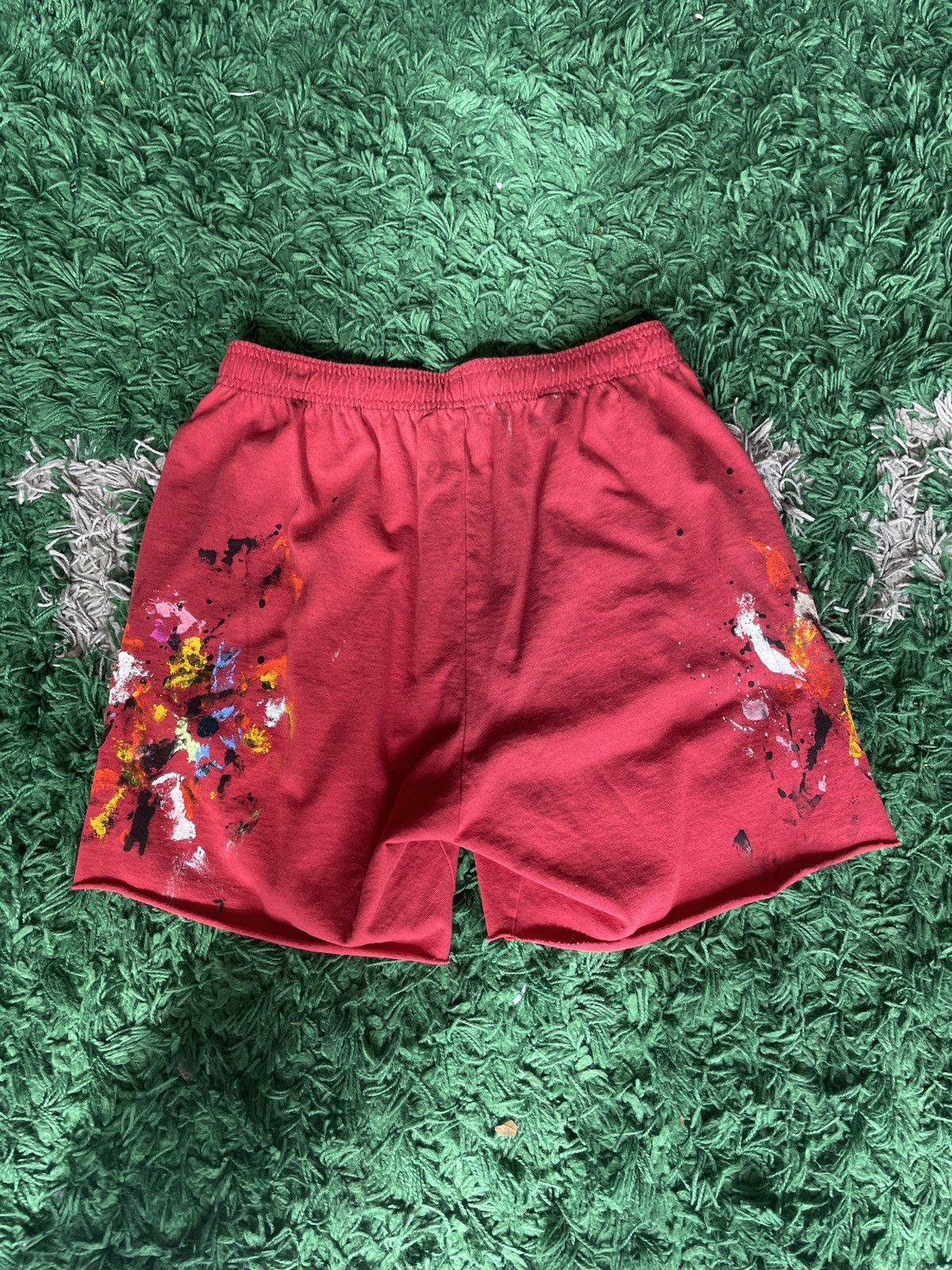 Gallery Dept. Gallery Dept. Zuma Paint Shorts Red M Size US 32 / EU 48 - 2 Thumbnail