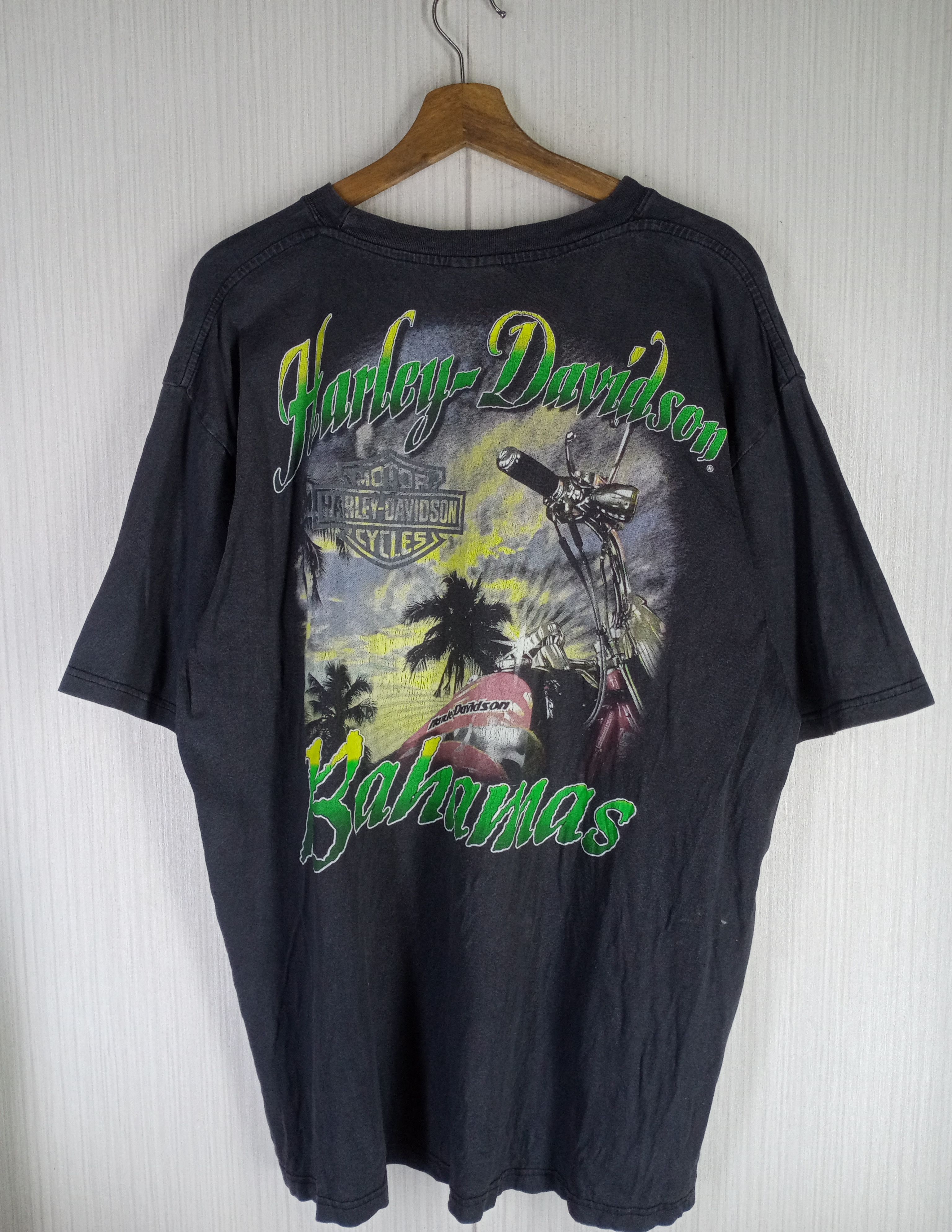 Very Rare Vintage Harley Davidson Bahamas Tshirt
