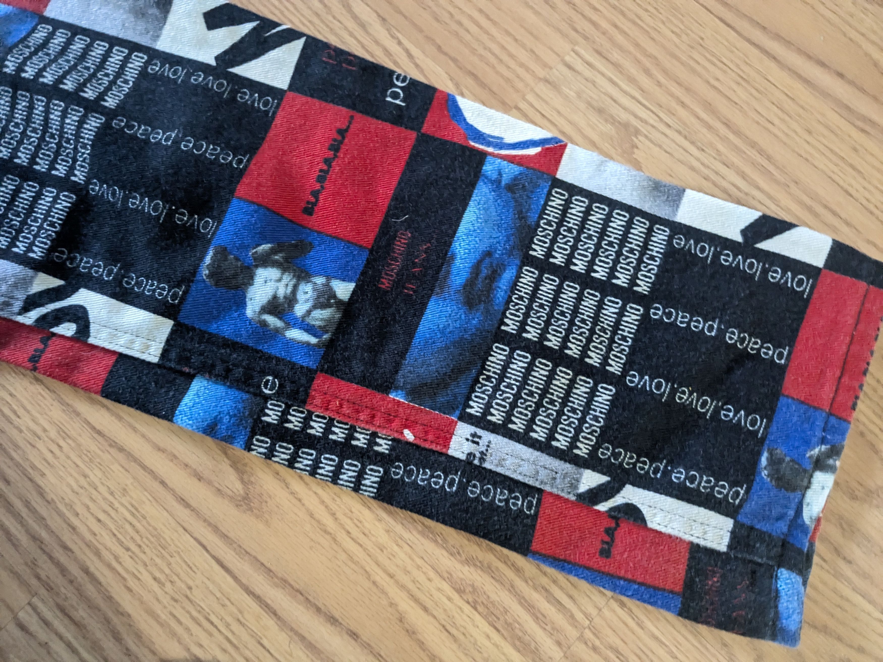 Other Vintage Moschino Jeans Red White Blue 30x31 Italy Size US 30 / EU 46 - 12 Thumbnail