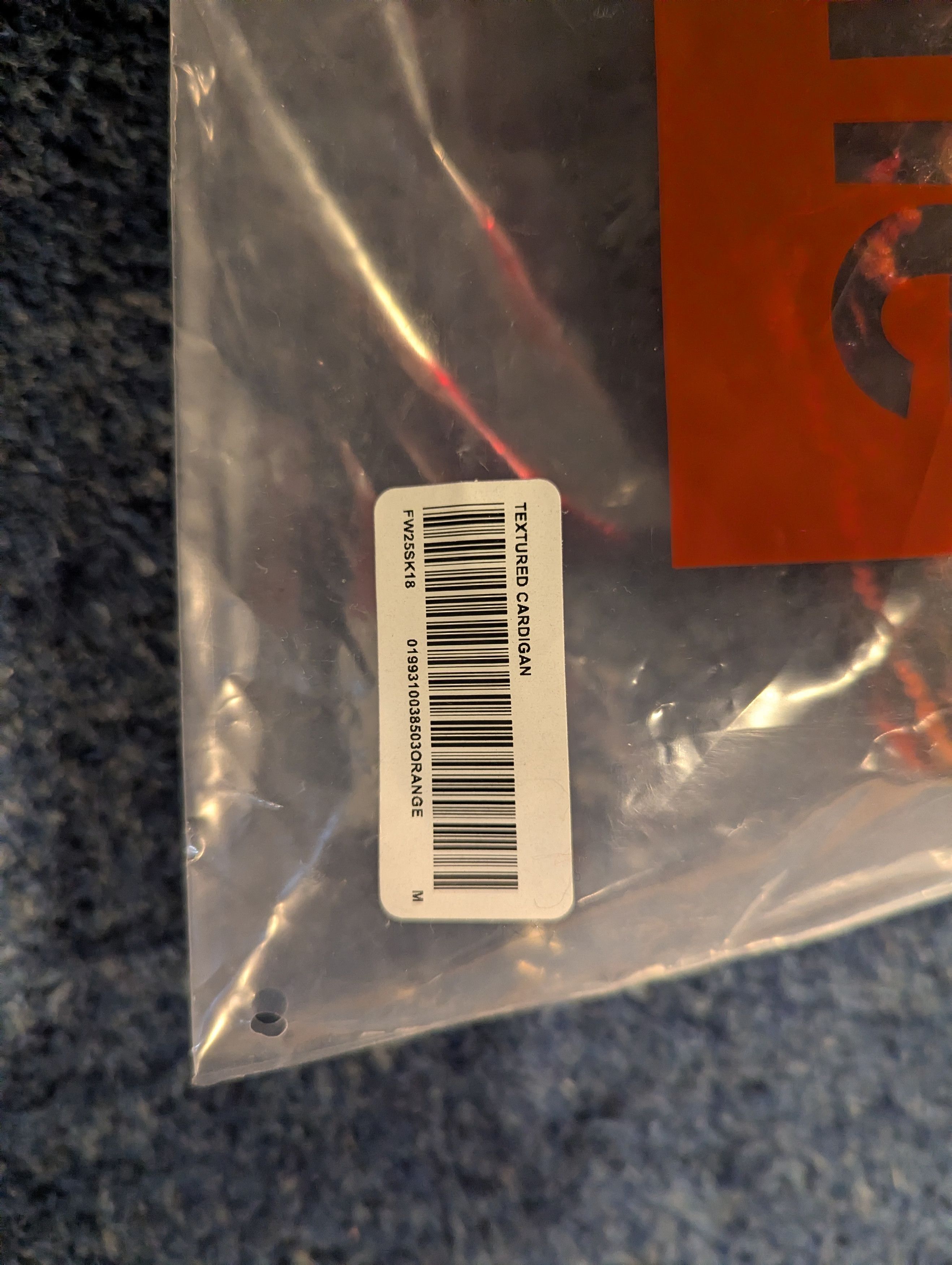 Supreme Supreme Textured Cardigan (FW25) - Orange Size US M / EU 48-50 / 2 - 7 Thumbnail