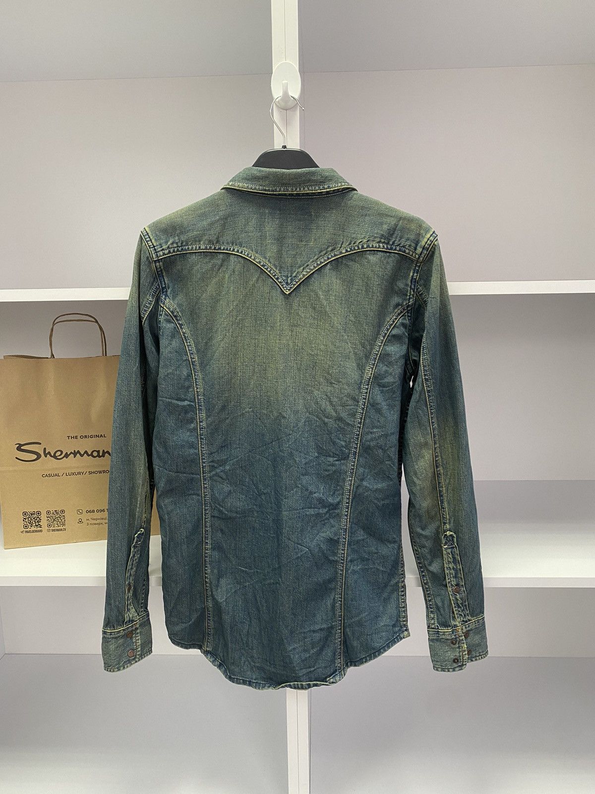 Vintage Diesel Button Up Jeans Shirt