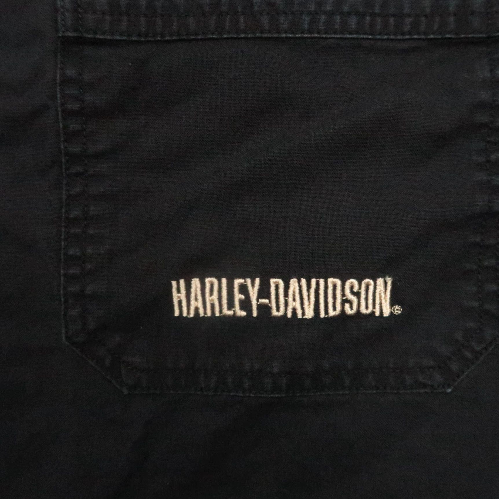Harley Davidson VINTAGE Harley-Davidson Shirt Mens Medium Short Sleeve Cotton Black Motorcycle 80s Size US M / EU 48-50 / 2 - 5 Thumbnail