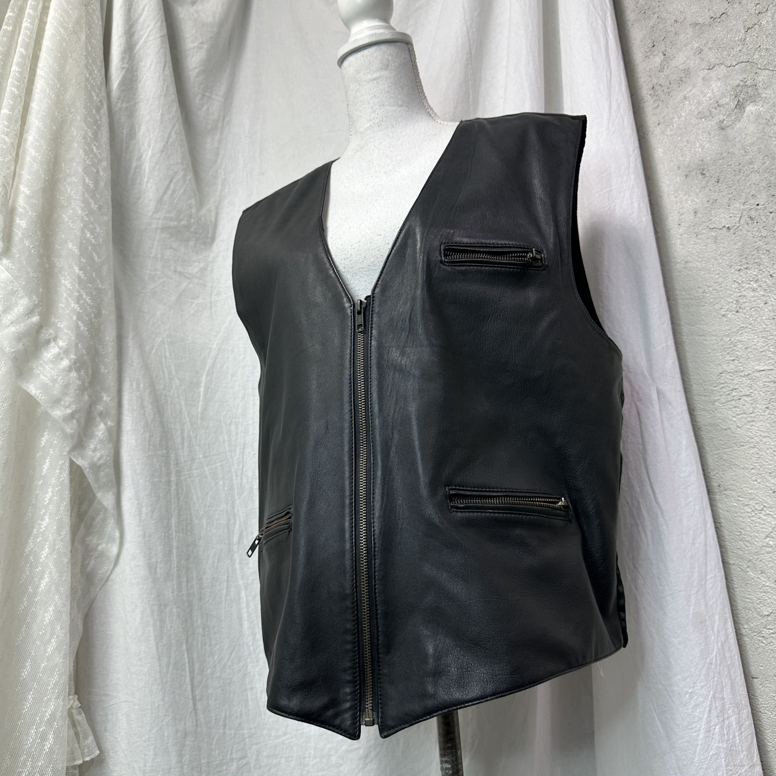Vintage Vintage Leather Biker Grunge Moto Jacket Y2K Size US XL / EU 56 / 4 - 1 Thumbnail