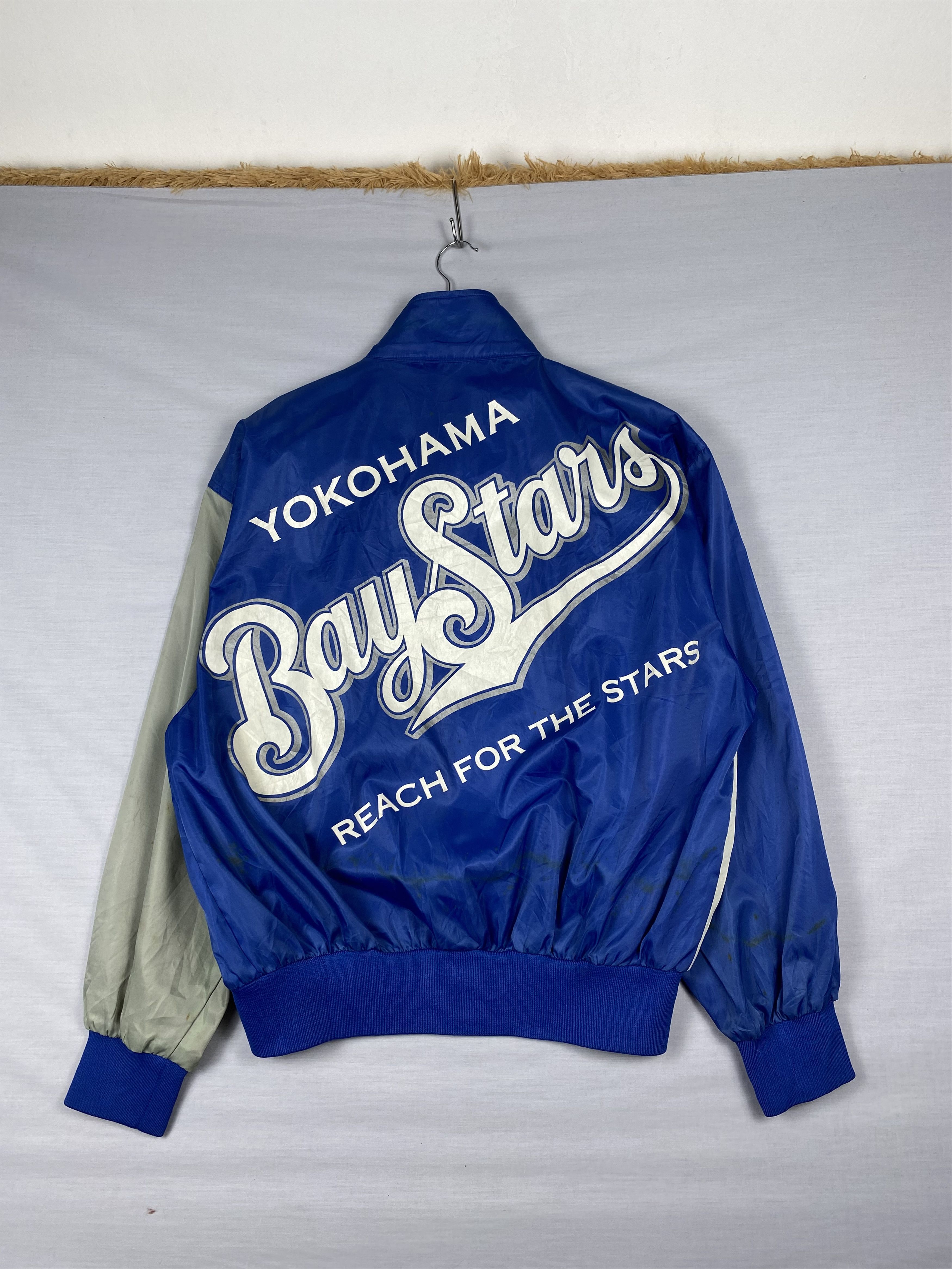 Japanese Brand Vintage Yokohama Bay Stars Backside Logo Bomber Jacket Size US XL / EU 56 / 4 - 2 Thumbnail