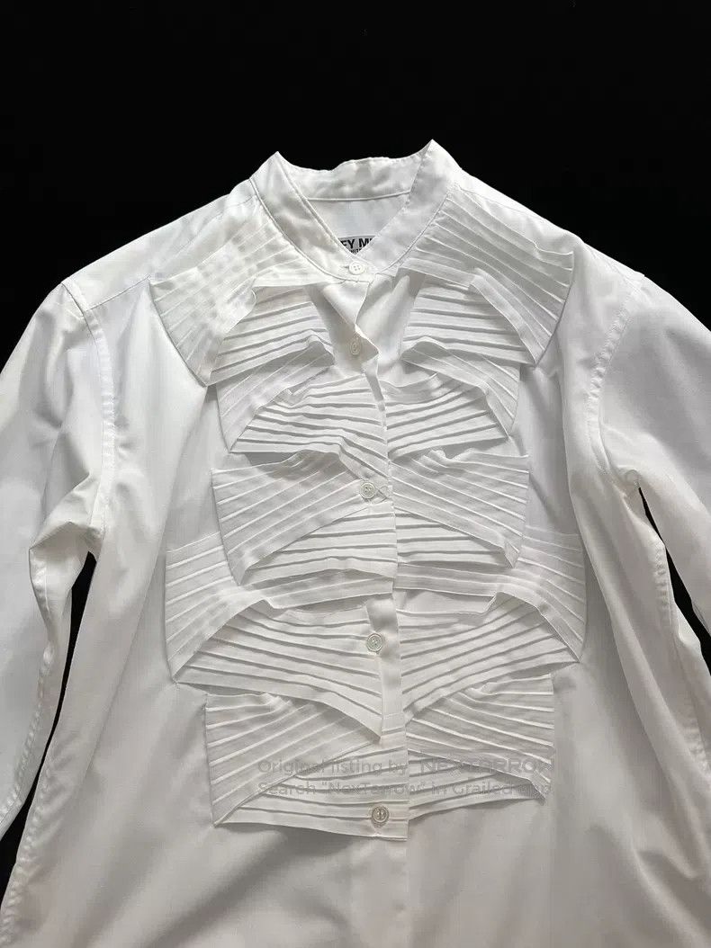 Issey Miyake Issey Miyake White Shirt Size M / US 6-8 / IT 42-44 - 2 Thumbnail