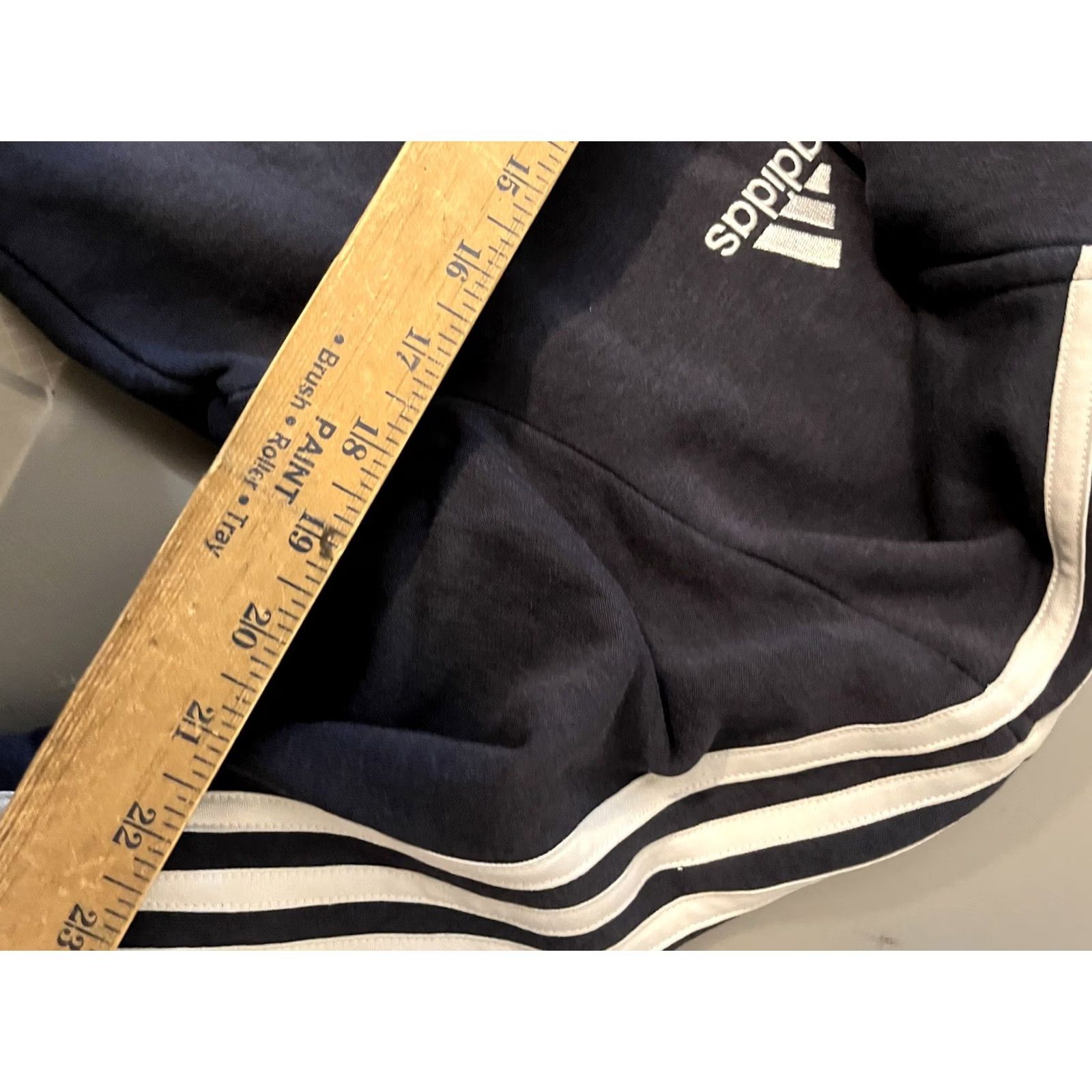 Adidas Adidas Hoodie Sweatshirt Men's Medium Full Zip Navy Blue Activewear Size US M / EU 48-50 / 2 - 5 Thumbnail