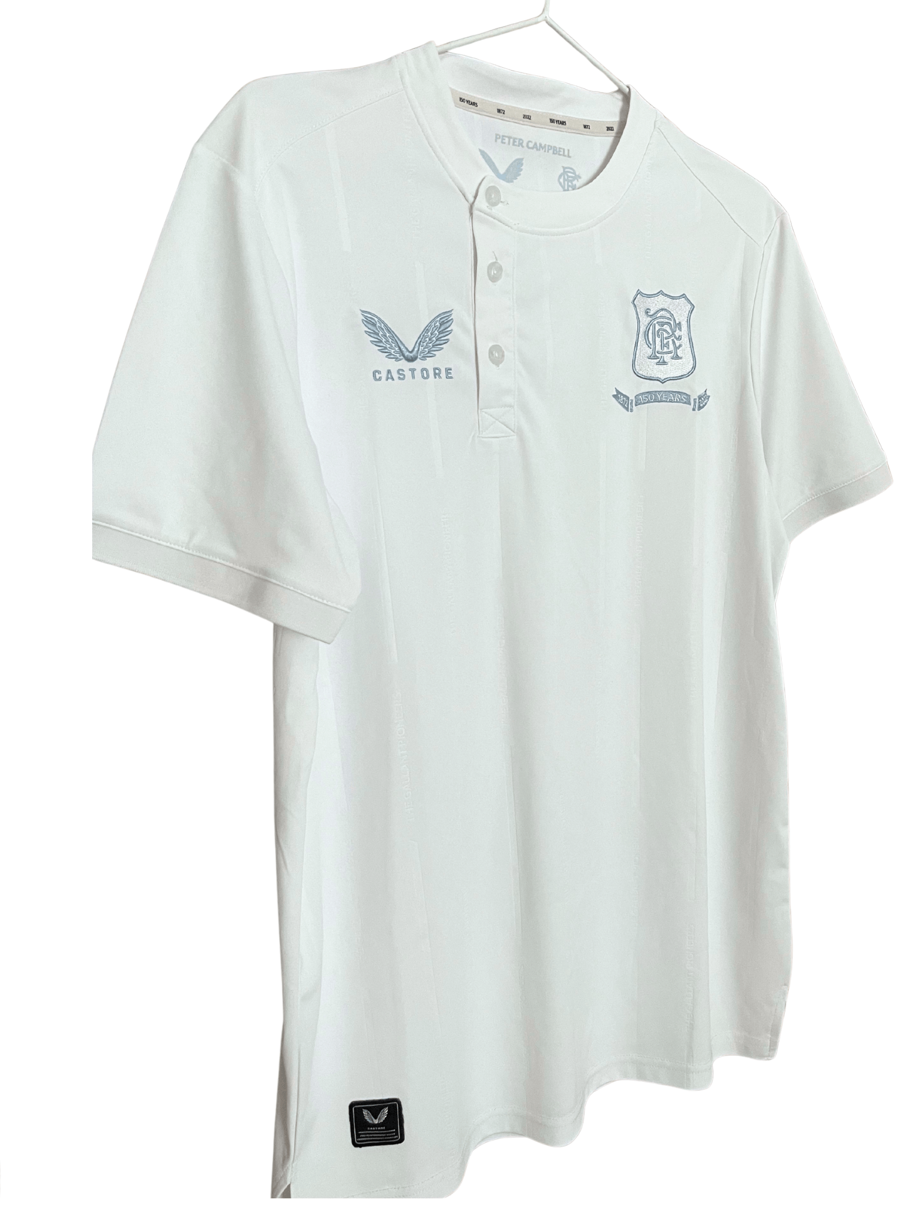Castore Castore Rangers 150 Years Peter Campbell Shirt M White Size US M / EU 48-50 / 2 - 1 Thumbnail